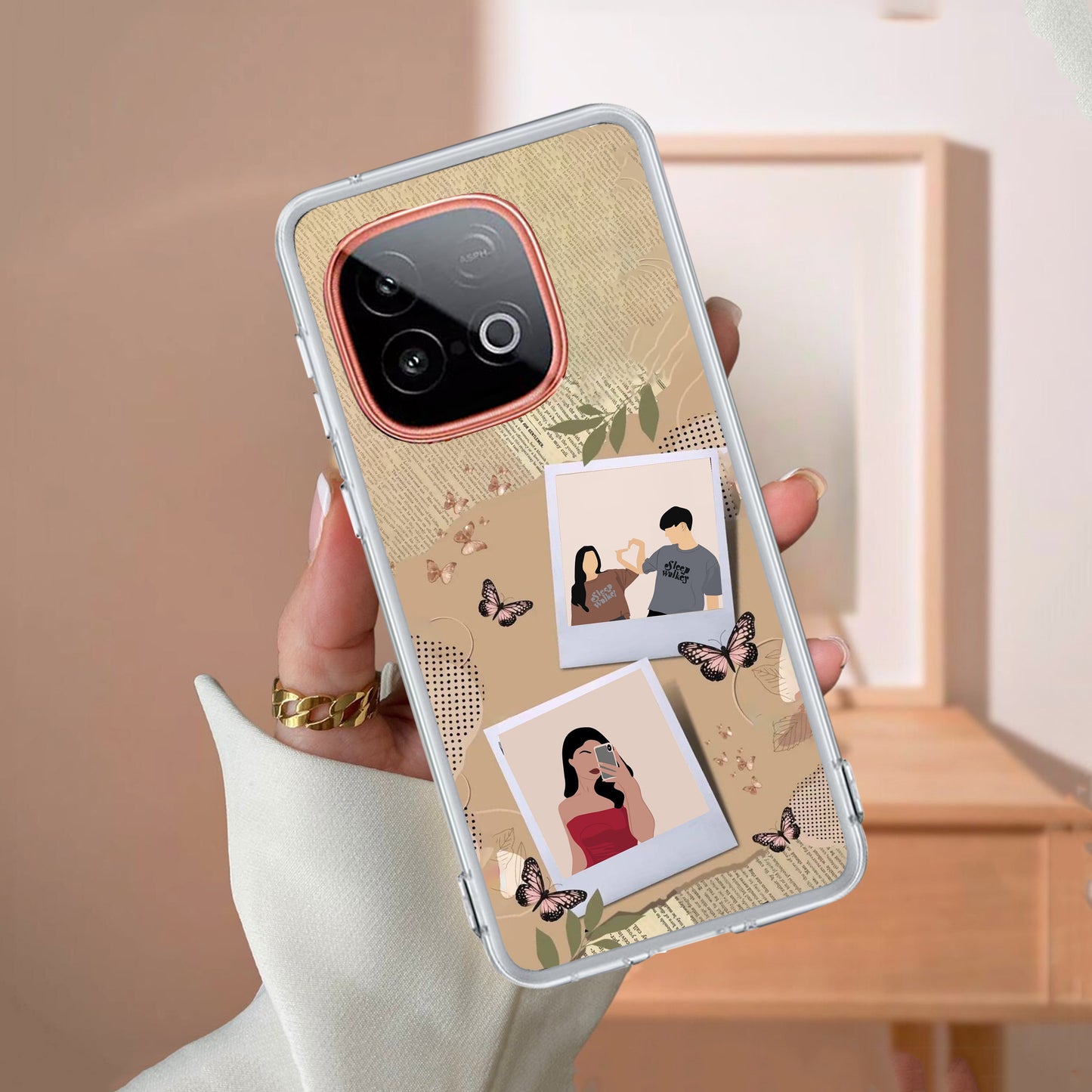Creatistic Personlised  Photo Transparent Silicon Case For iQOO