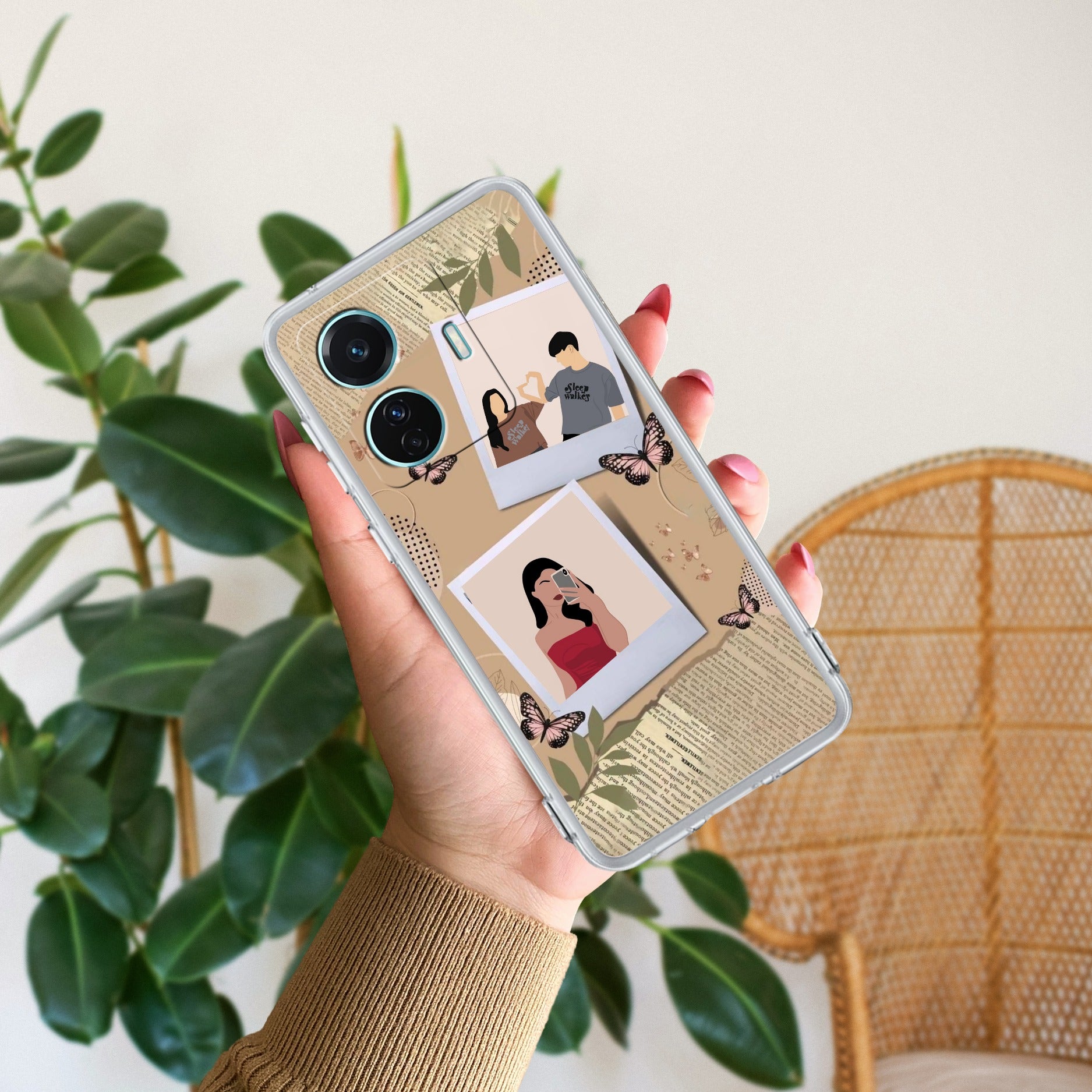 Creatistic Personlised  Photo Transparent Silicon Case For Vivo