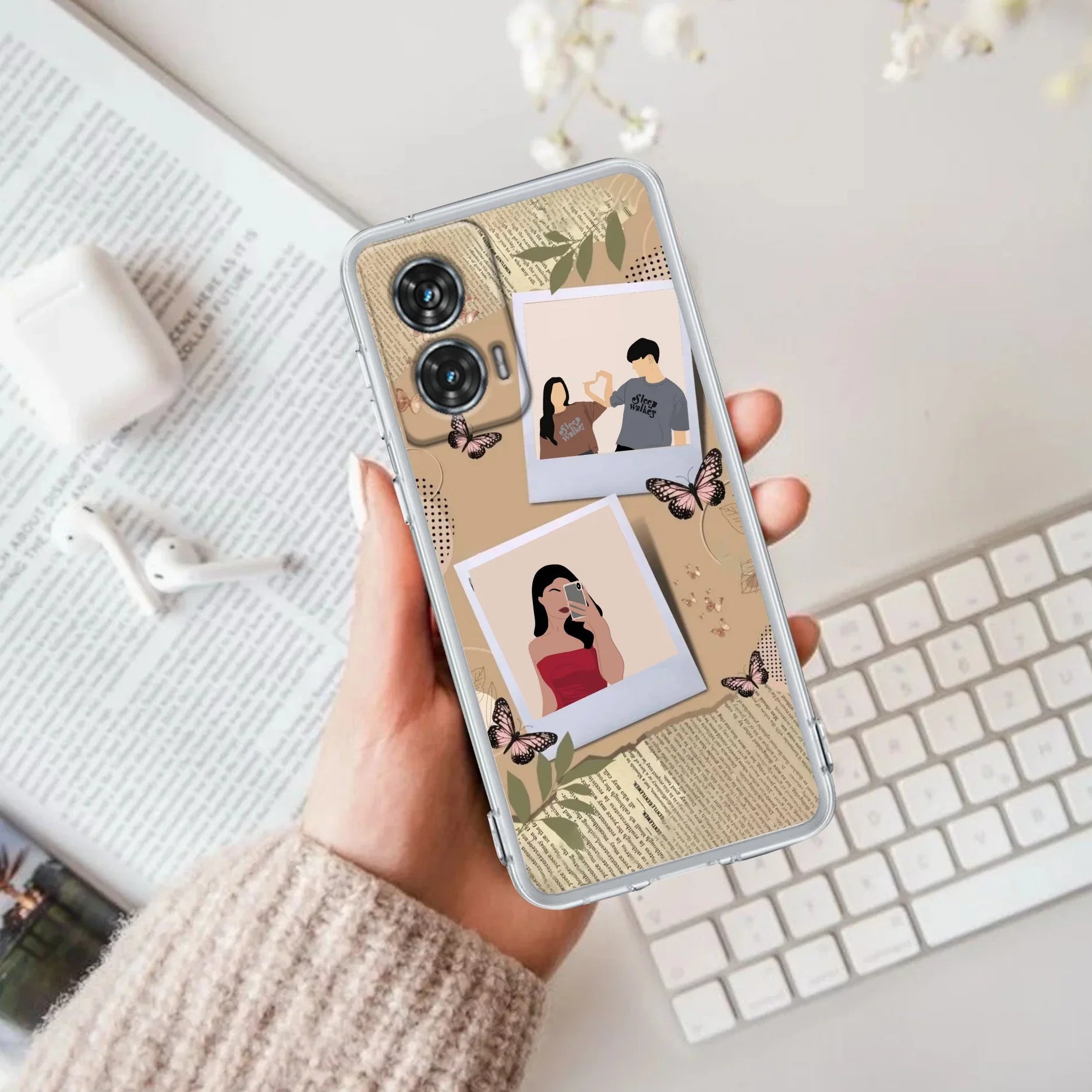 Creatistic Personlised Photo Transparent Silicon Case For Motorola - ShopOnCliQ