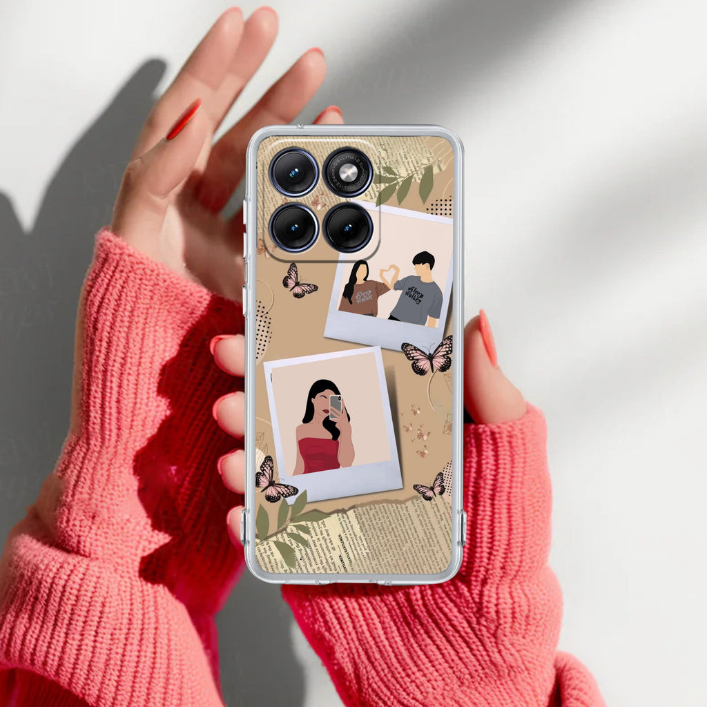 Creatistic Personlised  Photo Anti Yellow Case For Motorola G67 Power 5G