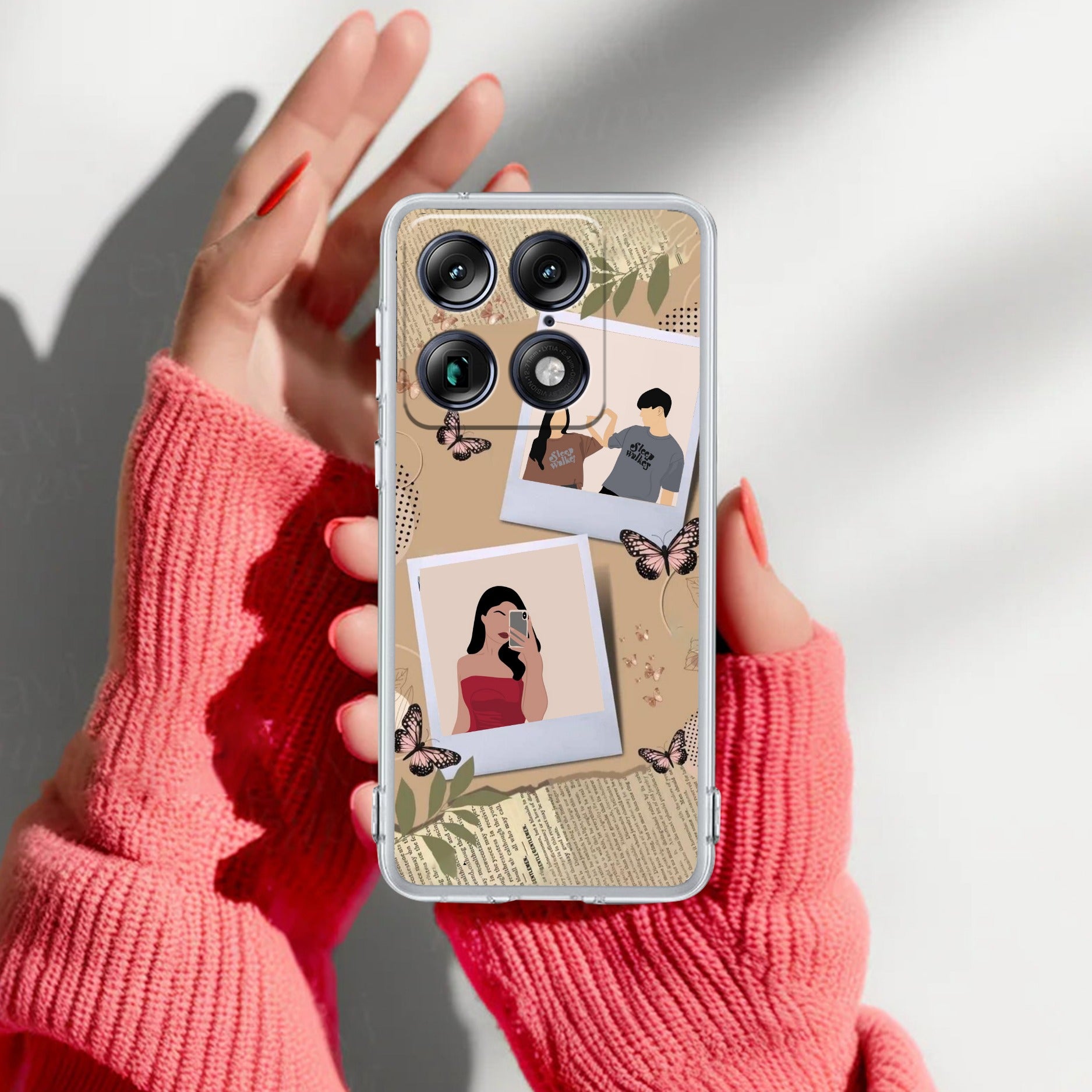 Creatistic Personlised  Photo Anti Yellow Case For Motorola Signature 5G