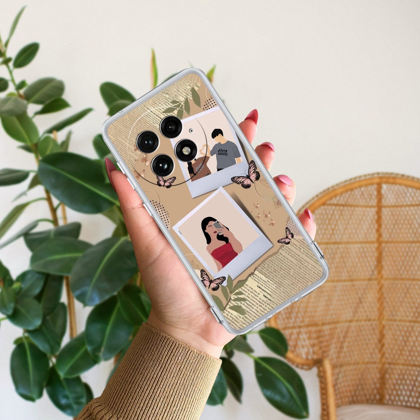 Creatistic Personlised  Photo Transparent Silicon Case For OnePlus