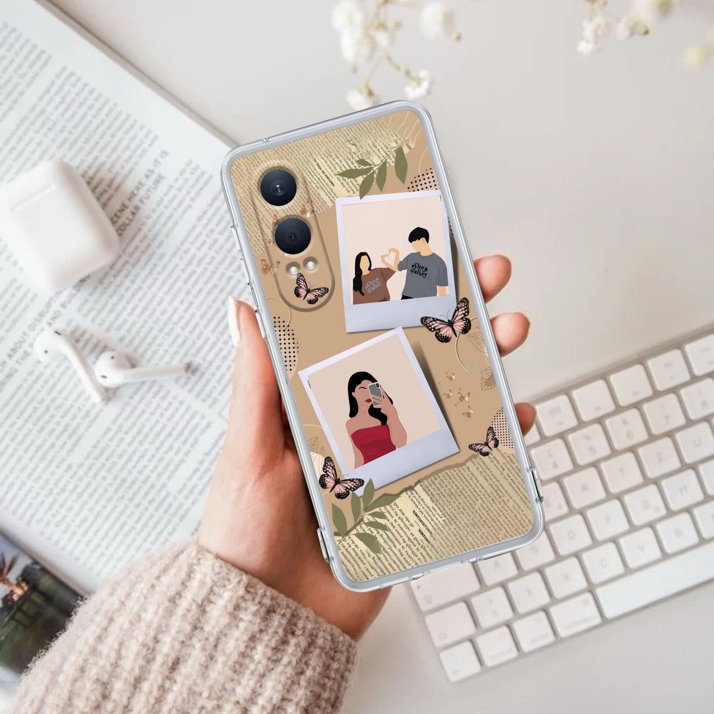 Creatistic Personlised  Photo Transparent Silicon Case For OnePlus