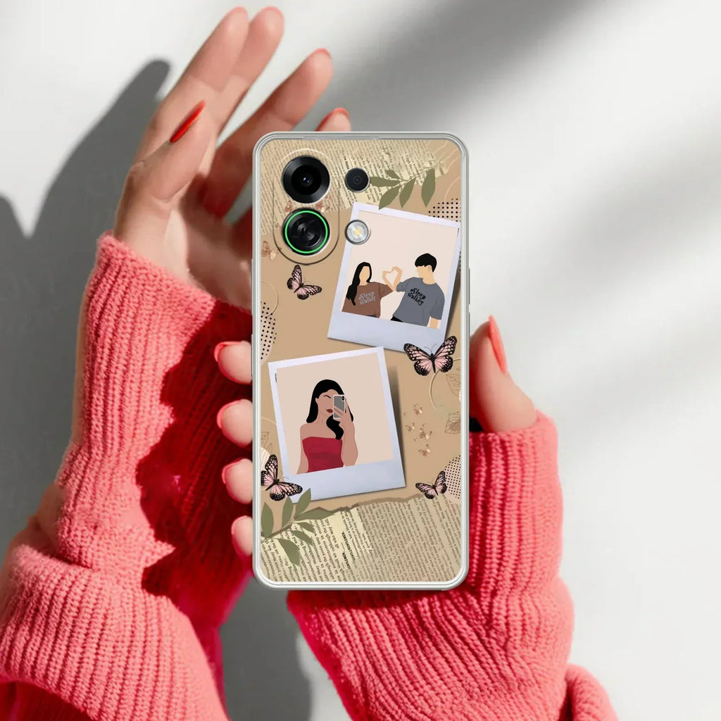 Creatistic Personlised  Photo Transparent Silicon Case For Oppo Reno 14 5G