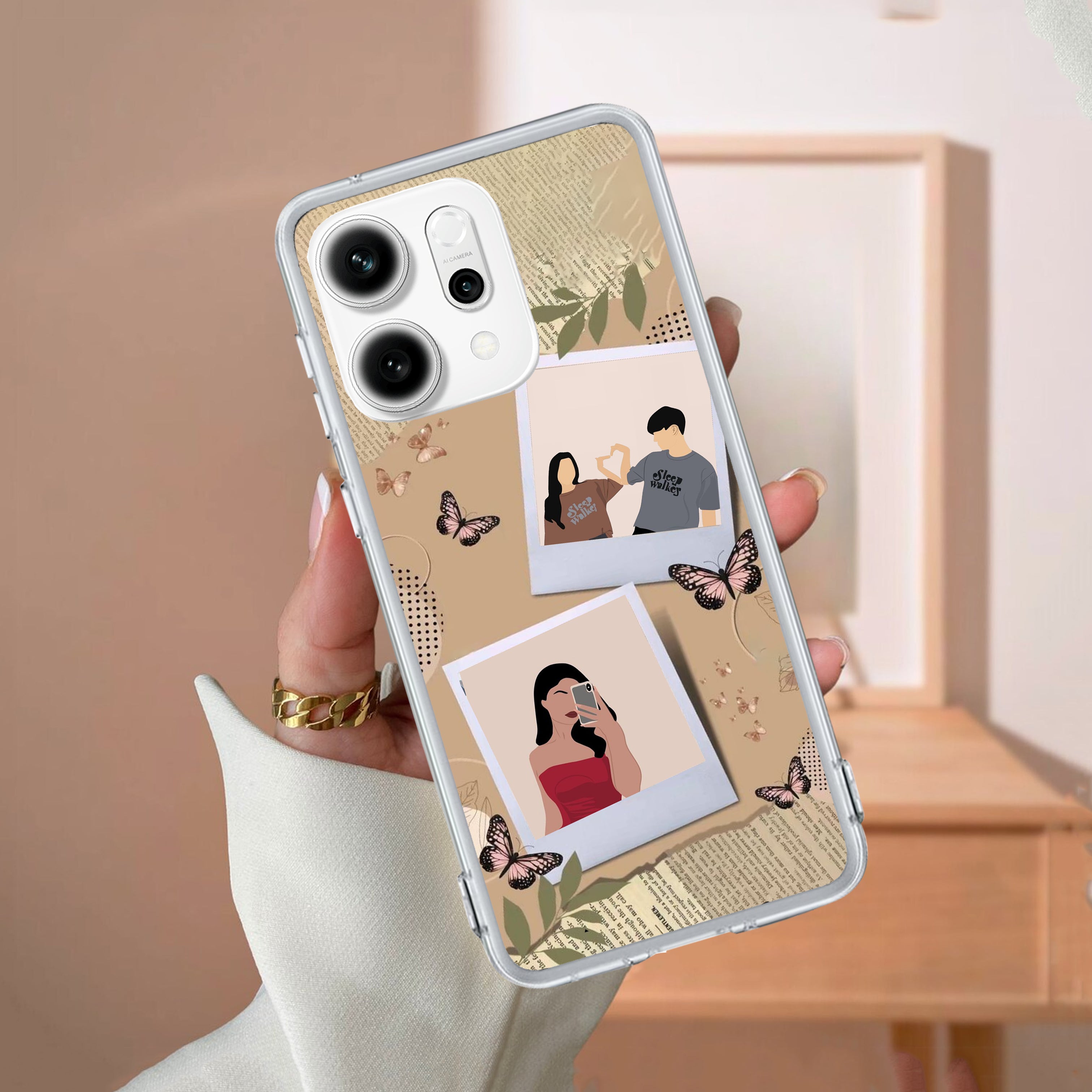 Creatistic Personlised  Photo Anti Yellow Case For Oppo Reno 14 5G