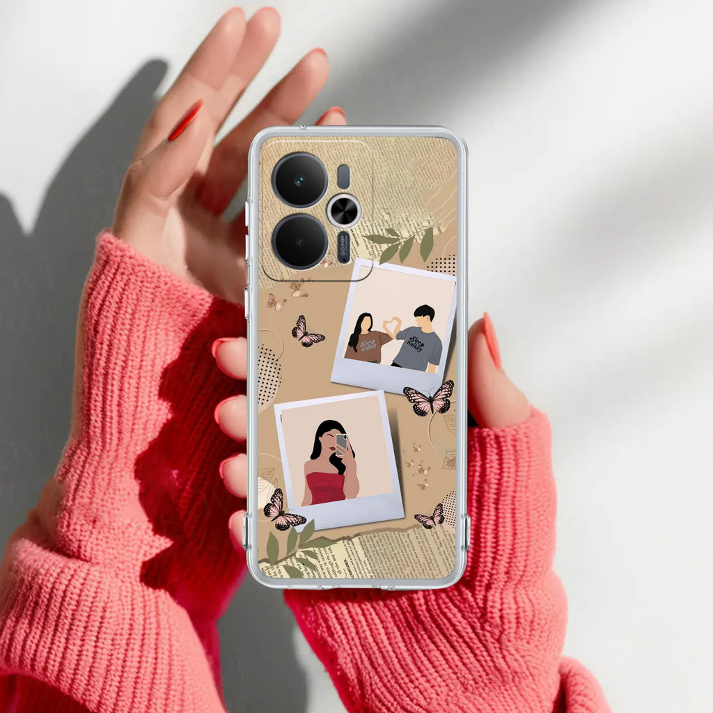 Creatistic Personlised  Photo Transparent Silicon Case For Realme C65 5G