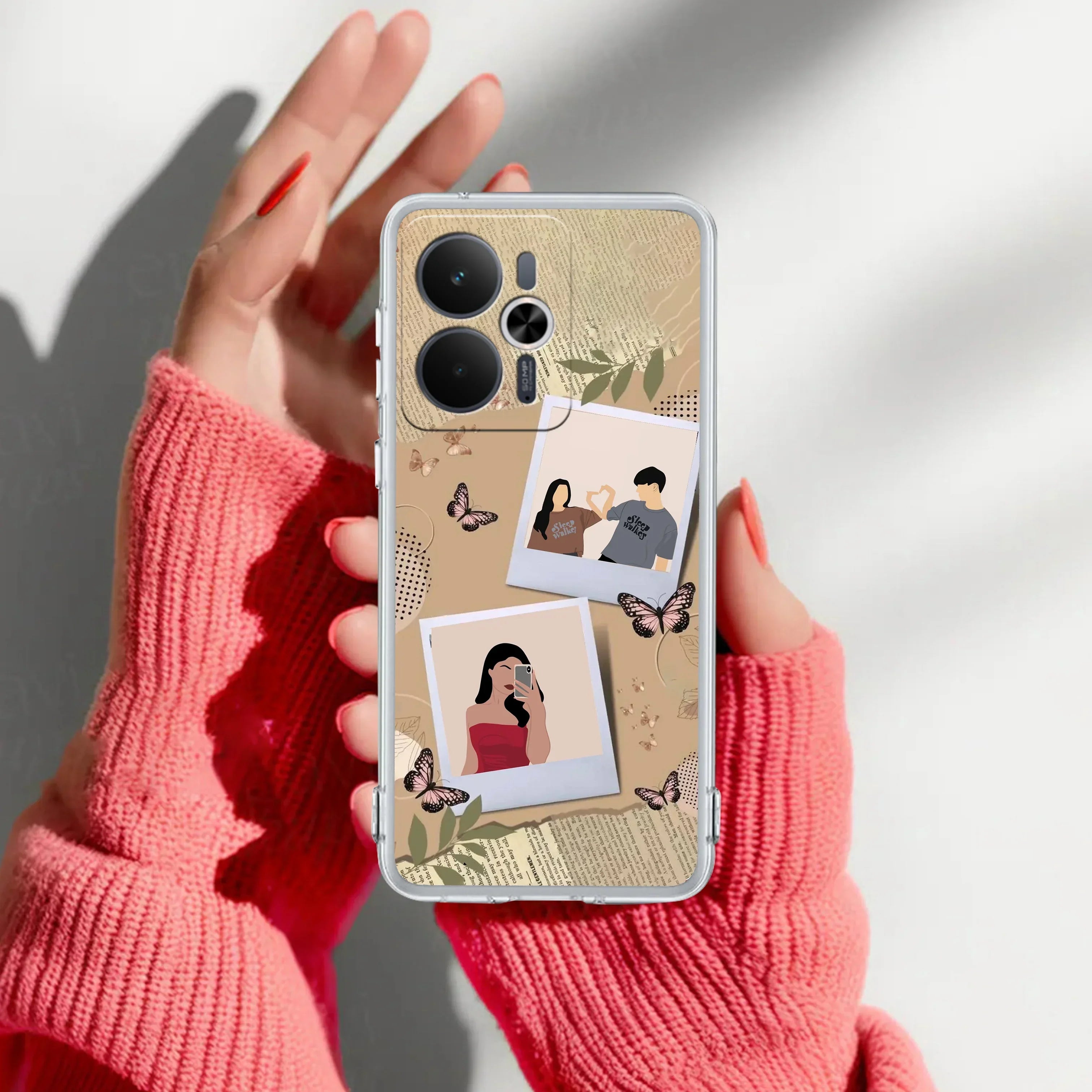 Creatistic Personlised  Photo Transparent Silicon Case For Realme C65 5G