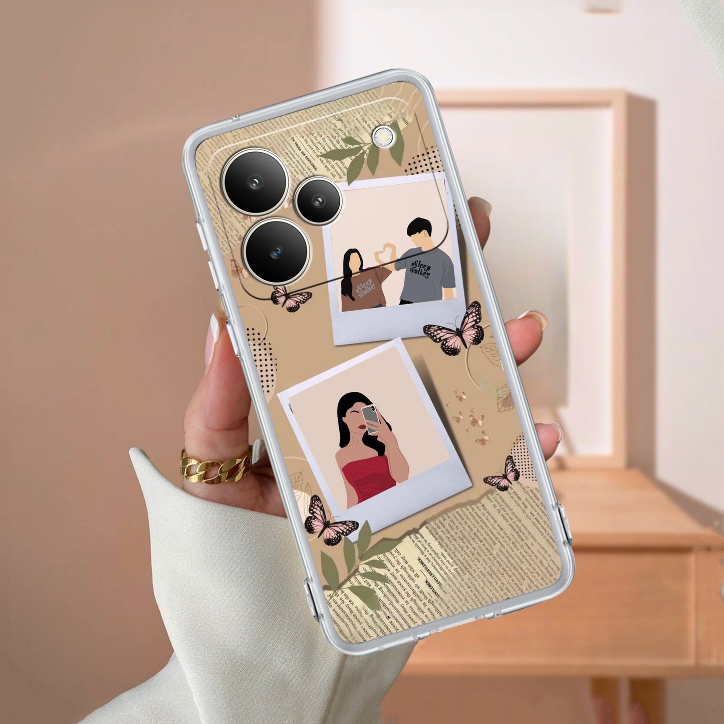 Creatistic Personlised  Photo Transparent Silicon Case For Realme/Narzo