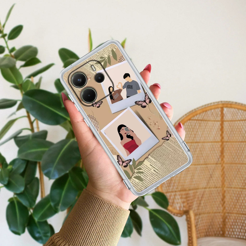 Creatistic Personlised  Photo Transparent Silicon Case For Redmi Note 14 5G