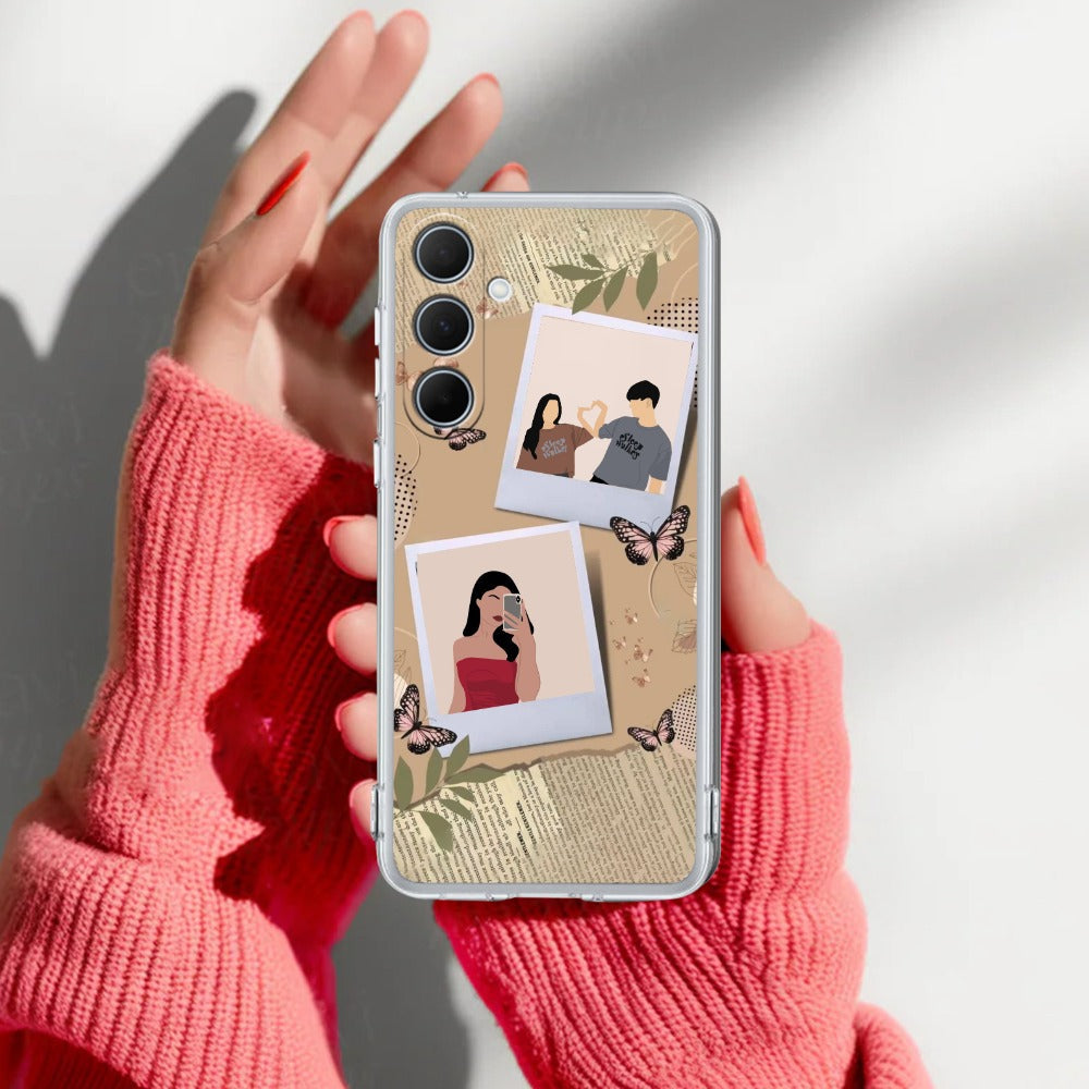 Creatistic Personlised  Photo Transparent Silicon Case For Samsung