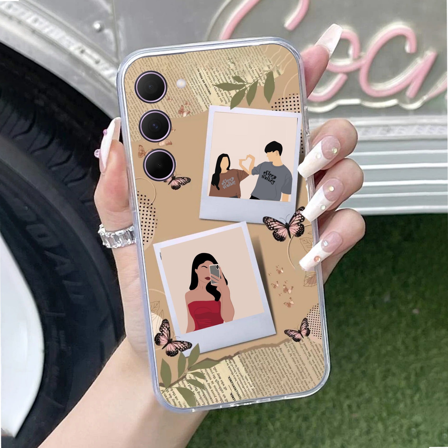 Creatistic Personlised  Photo Anti Yellow Case For Samsung Galaxy S23 Plus 5G