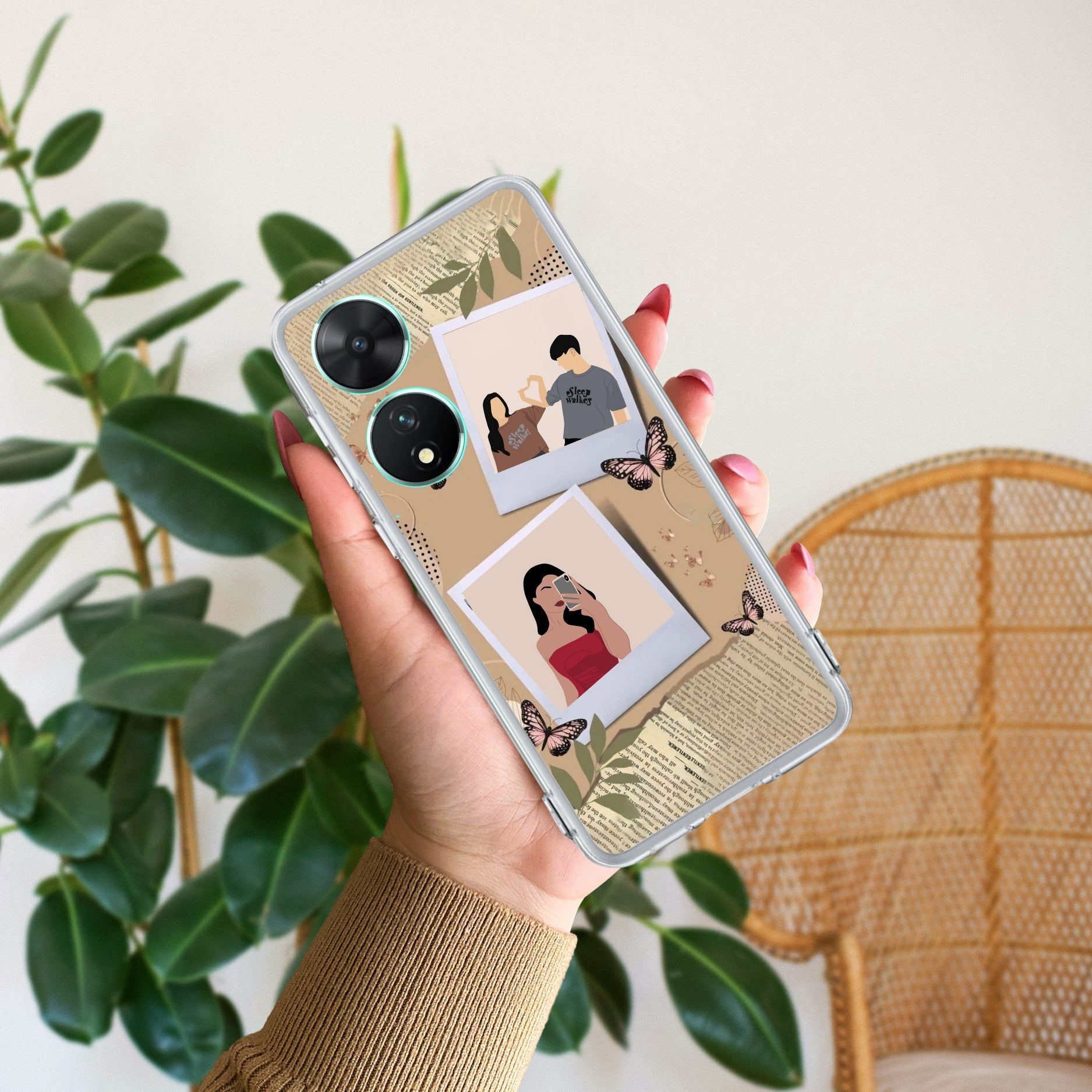 Creatistic Personlised  Photo Transparent Silicon Case For Vivo