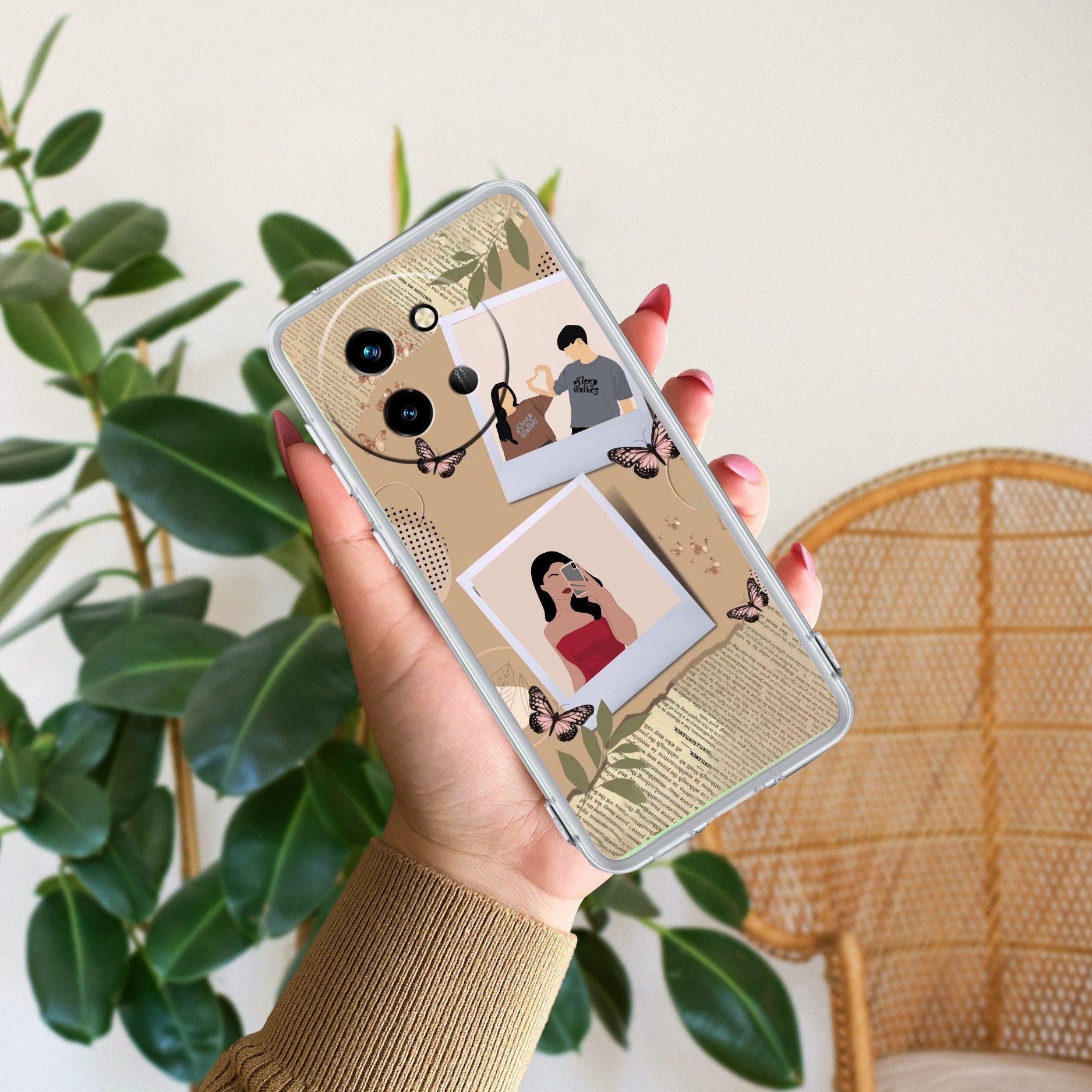 Creatistic Personlised  Photo Anti Yellow Case For Vivo T3X 5G