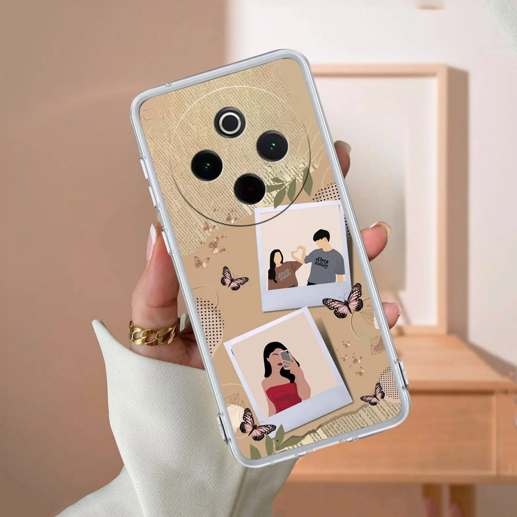 Creatistic Personlised  Photo Transparent Silicon Case For Vivo