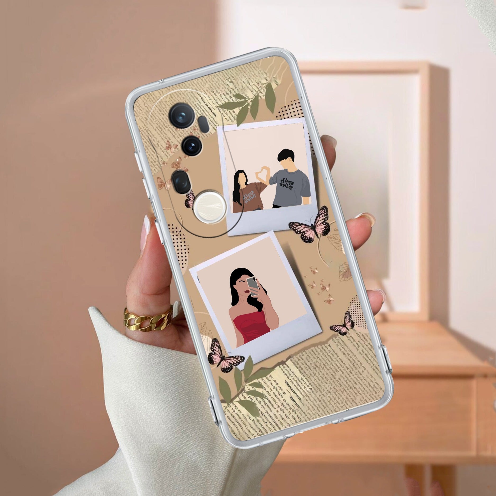 Creatistic Personlised  Photo Transparent Silicon Case For Vivo