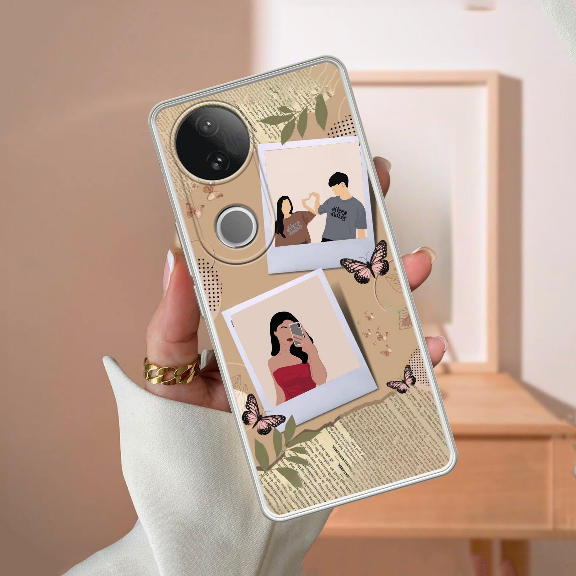 Creatistic Personlised  Photo Anti Yellow Case For Vivo T4R 5G