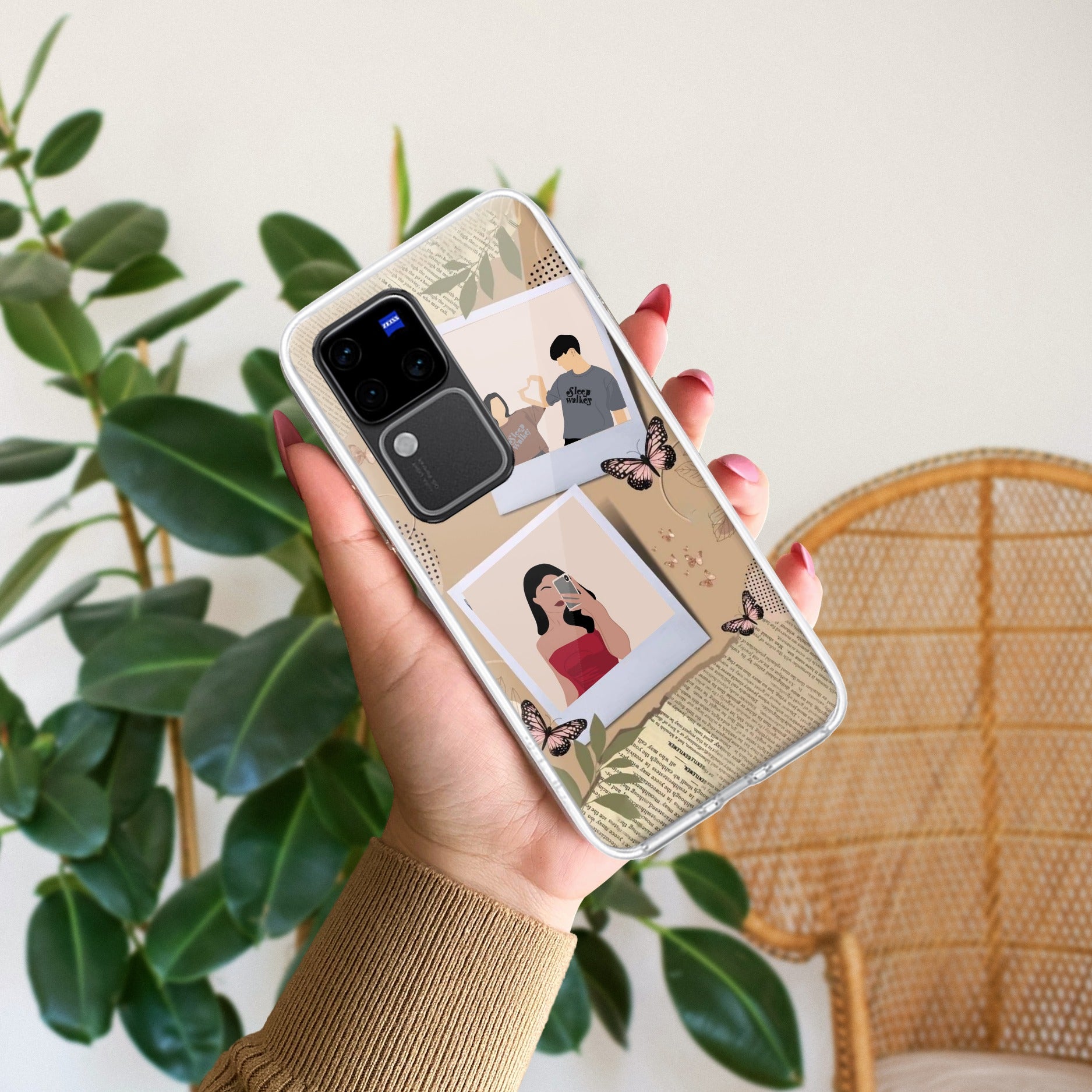 Creatistic Personlised  Photo Transparent Silicon Case For Vivo