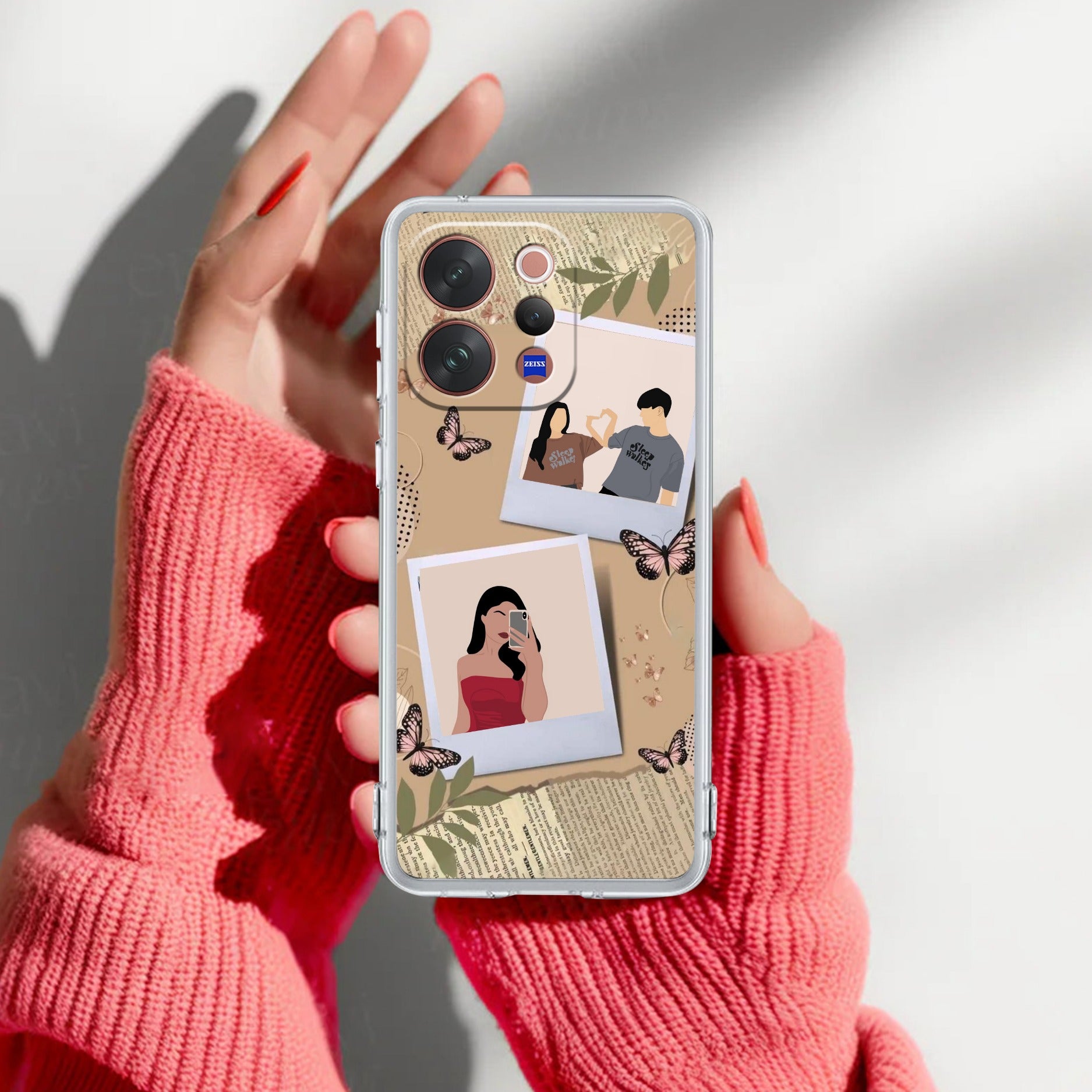 Creatistic Personlised  Photo Transparent Silicon Case For Vivo V70 Elite 5G