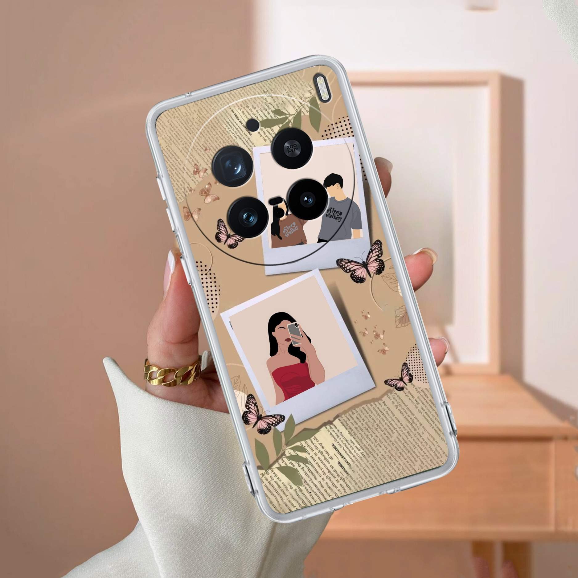 Creatistic Personlised  Photo Transparent Silicon Case For Vivo