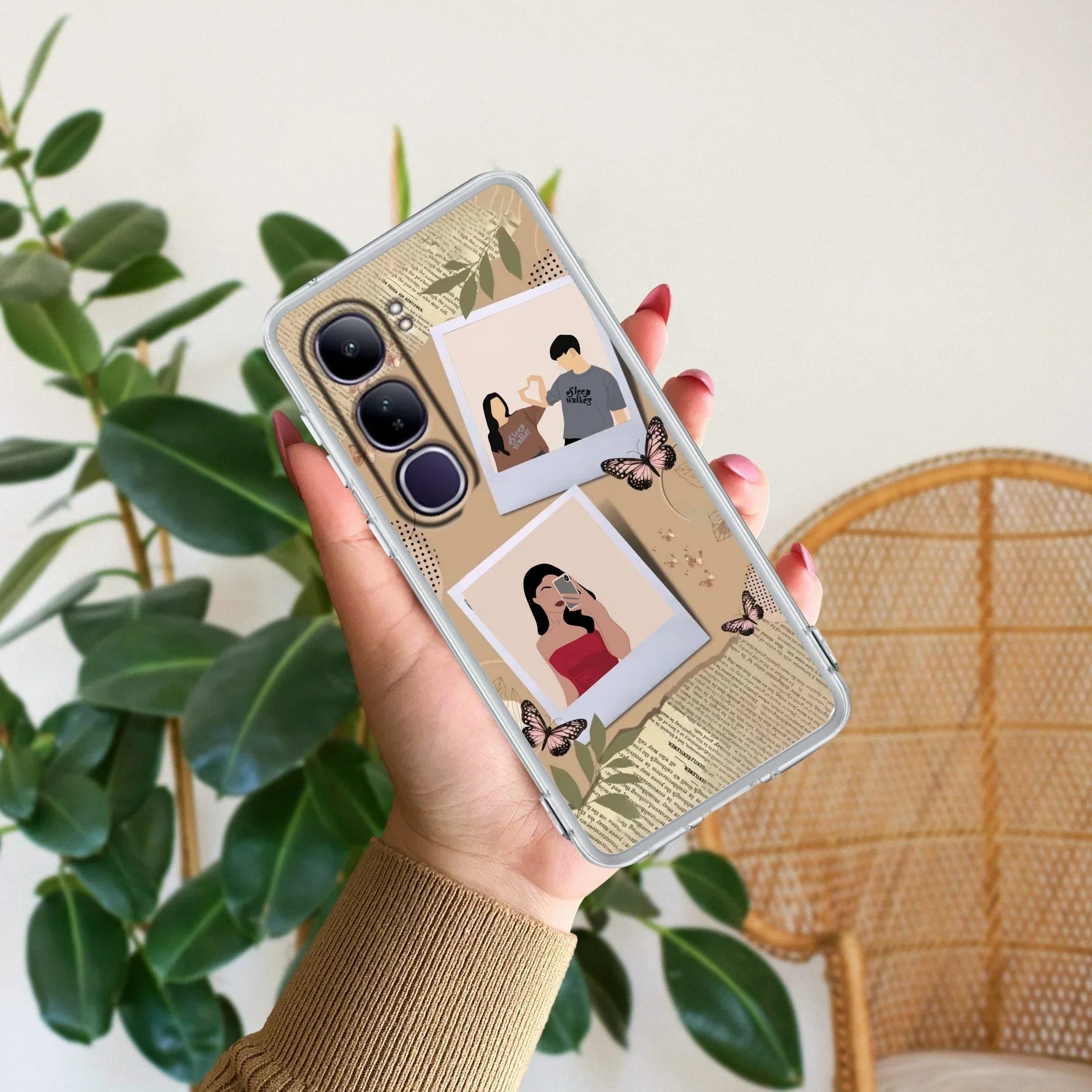 Creatistic Personlised  Photo Transparent Silicon Case For Vivo