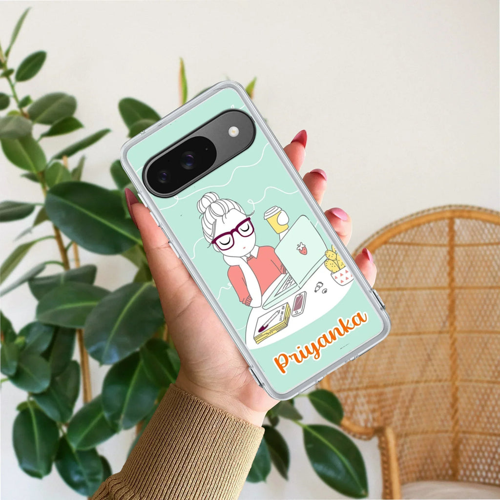 Creator Girl Customize Anti Yellow Case For Google Pixel 9