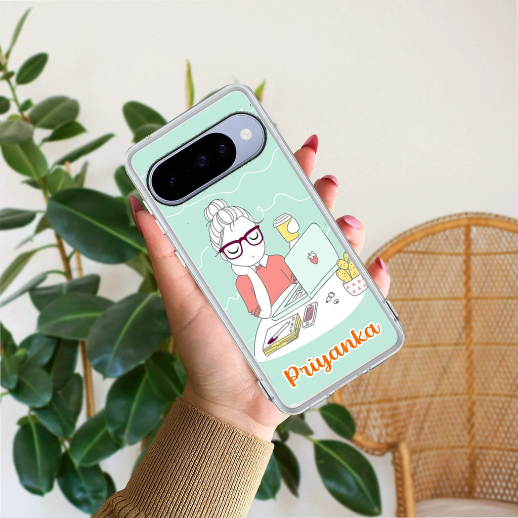 Creator Girl Customize Transparent Silicon Case For Google Pixel 10