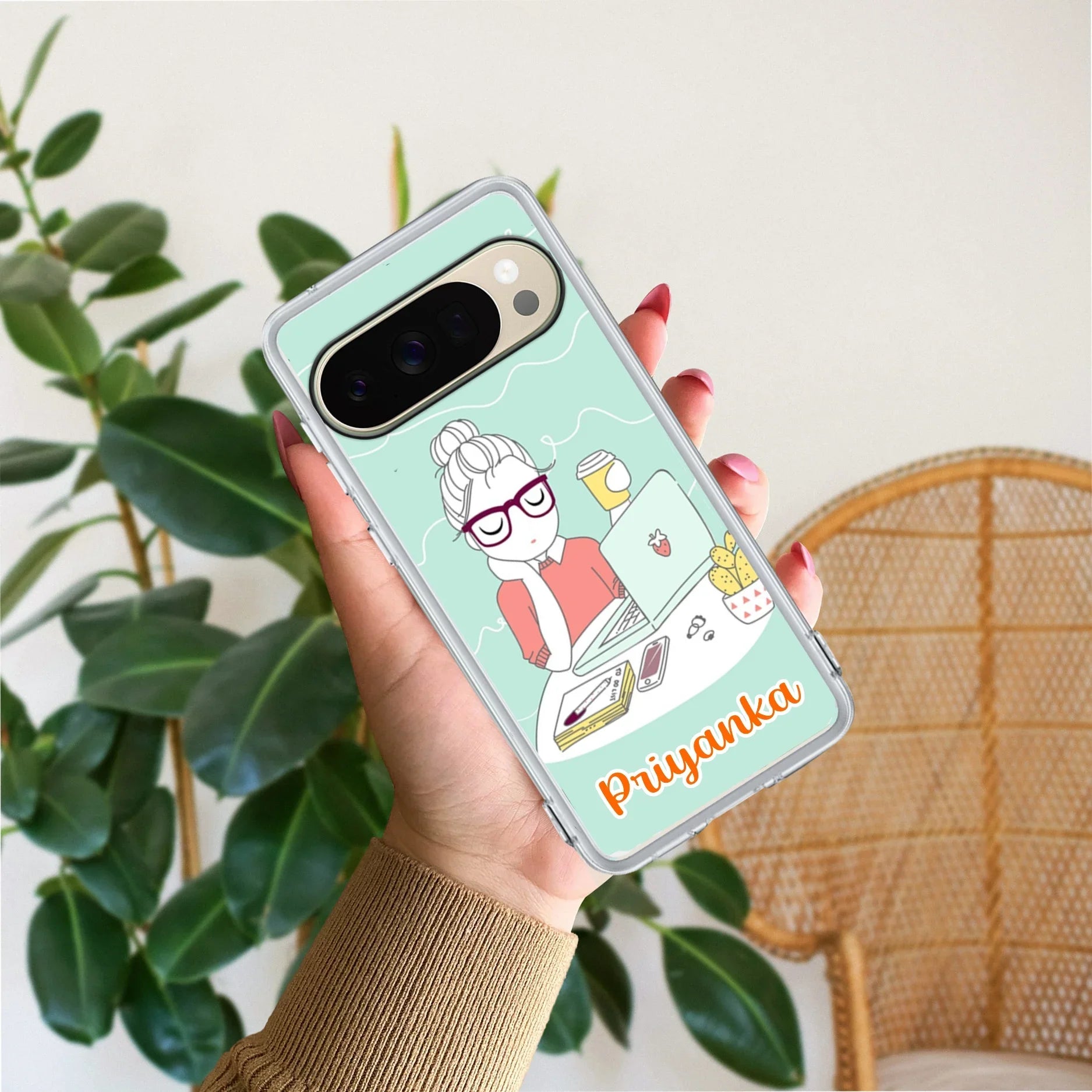 Creator Girl Customize Transparent Silicon Case For Google Pixel 10 Pro
