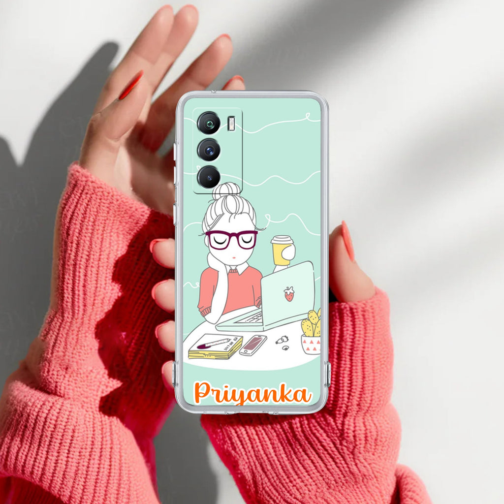 Creator Girl Customize Transparent Silicon Case For iQOO 9 SE 5G
