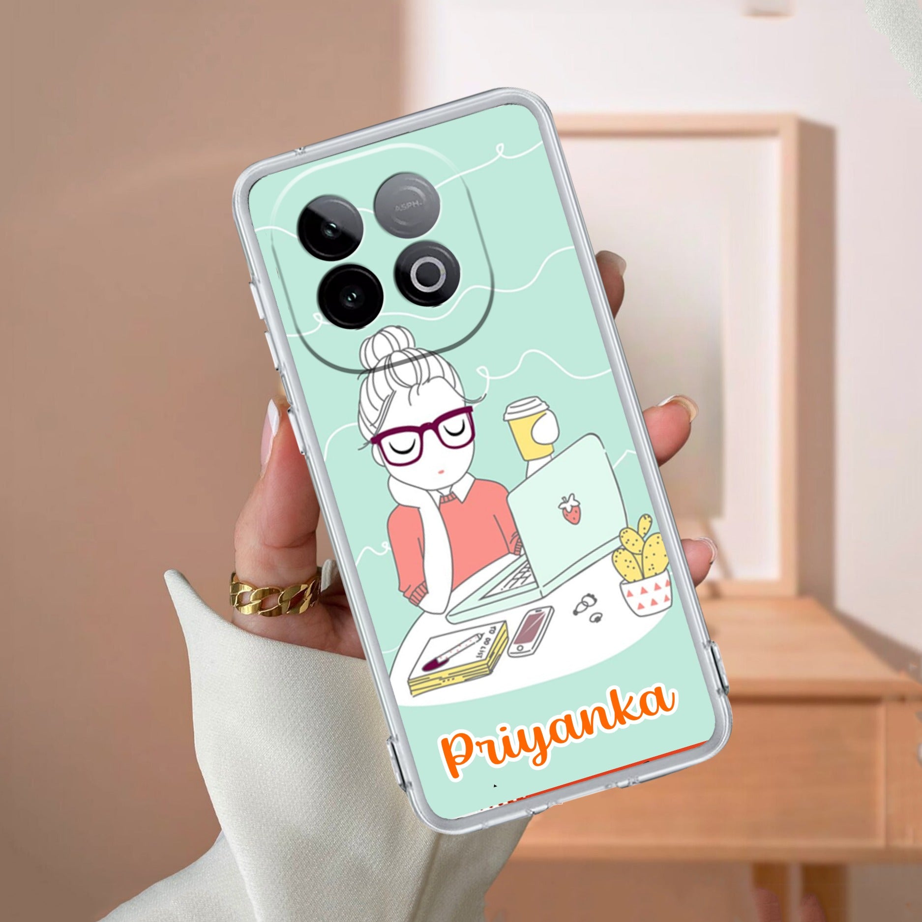Creator Girl Customize Transparent Silicon Case For iQOO Neo 10 5G