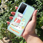 Creator Girl Customize Transparent Silicon Case For iQOO Z7s 5G