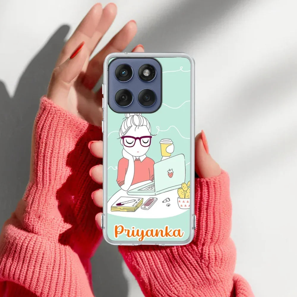 Creator Girl Customize Anti Yellow Case For Motorola Edge 60 Pro 5G