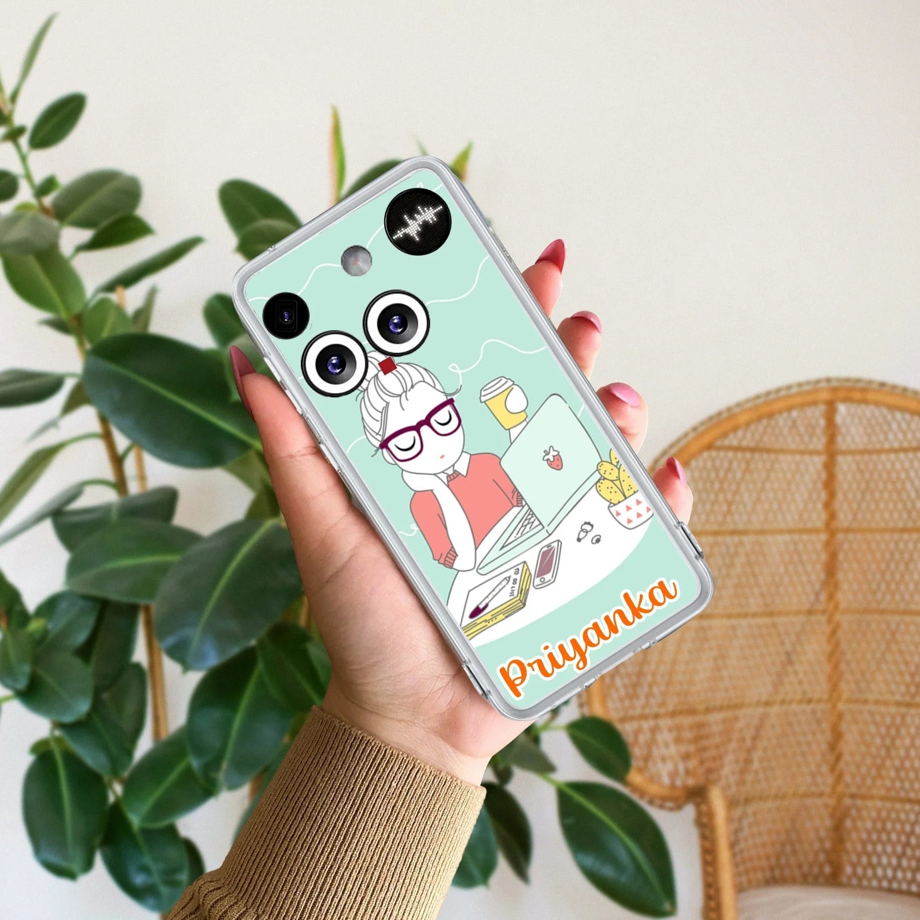 Creator Girl Customize Transparent Silicon Case For Nothing - ShopOnCliQ