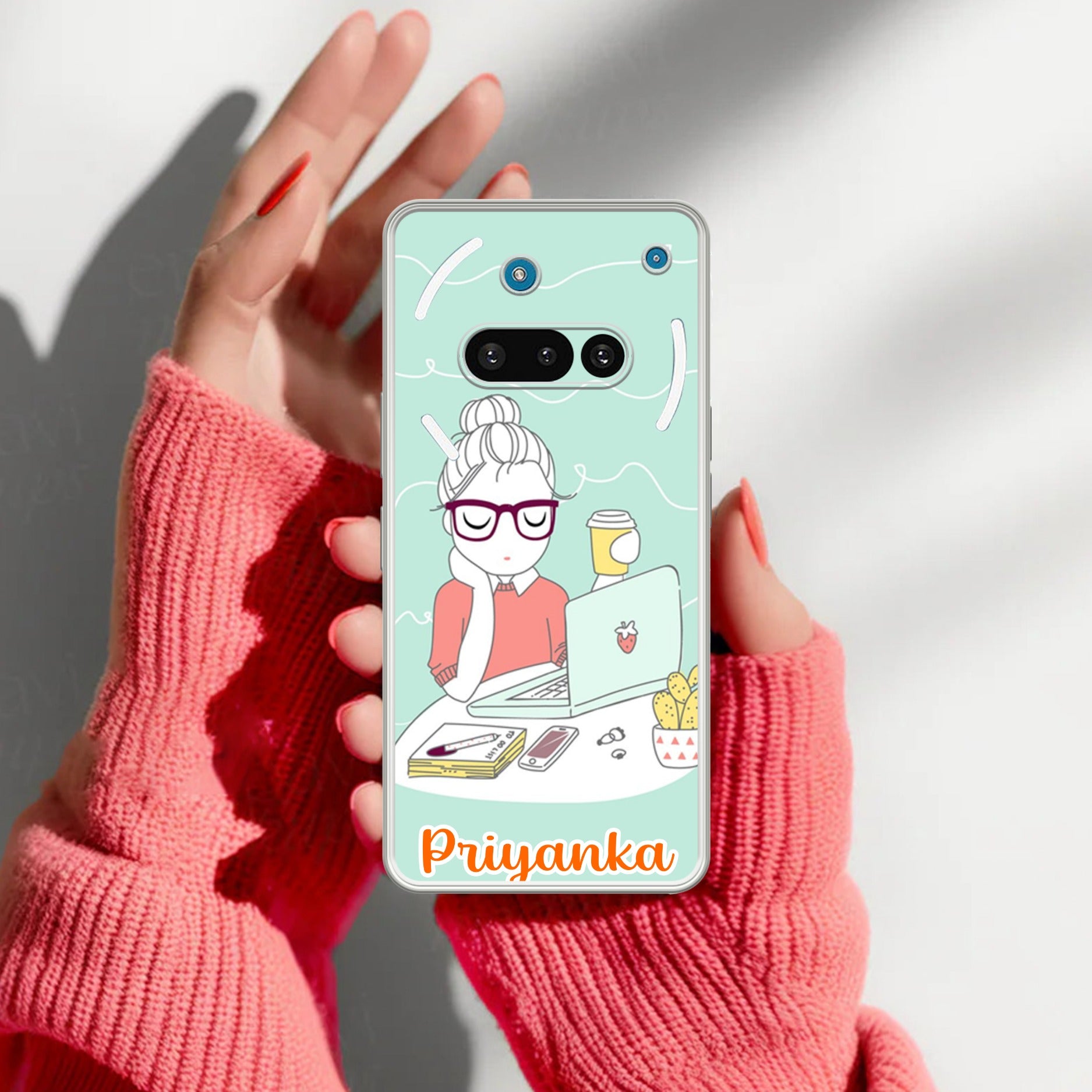 Creator Girl Customize Anti Yellow Case For Nothing Phone 3A 5G