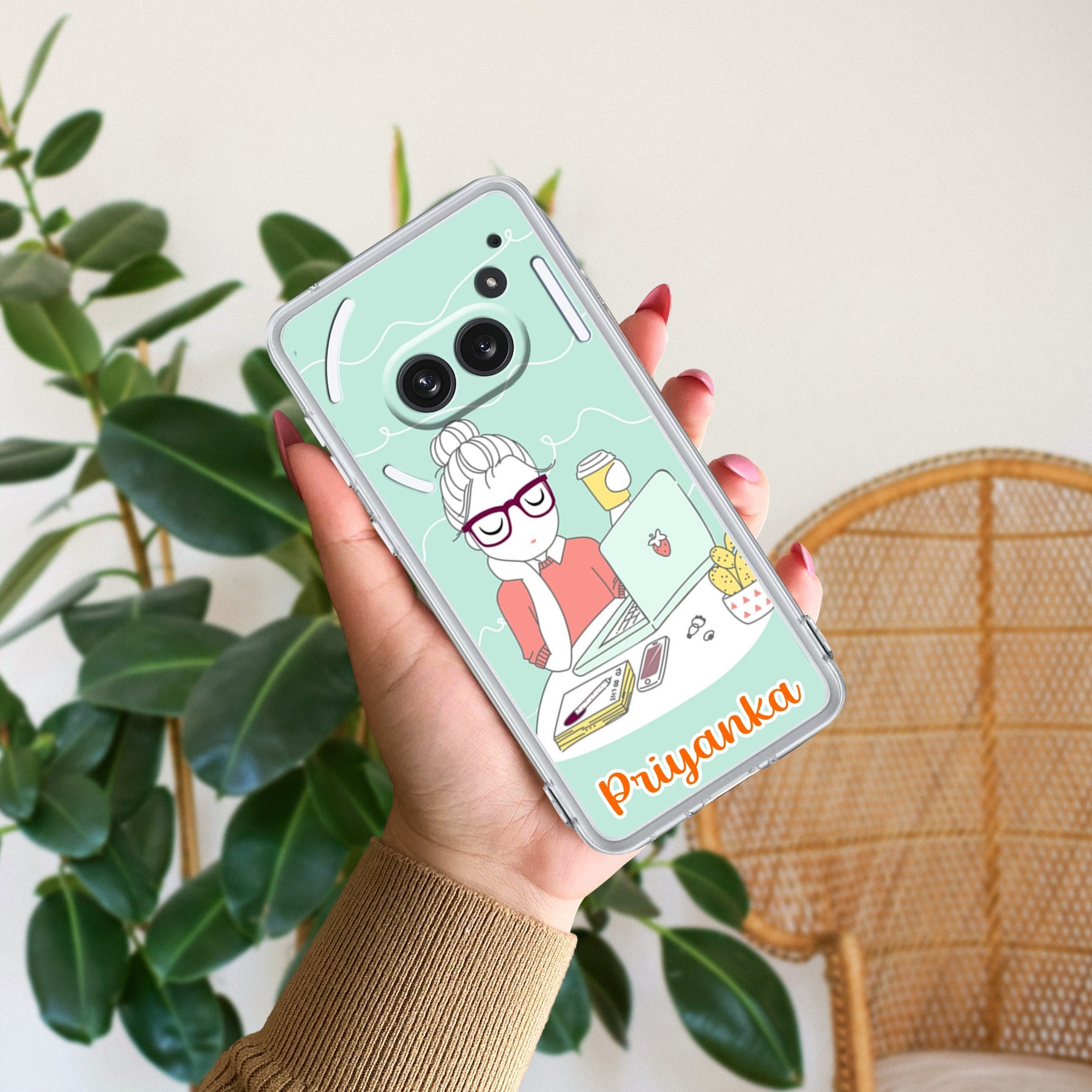 Creator Girl Customize Anti Yellow Case For Nothing Phone 2a Plus