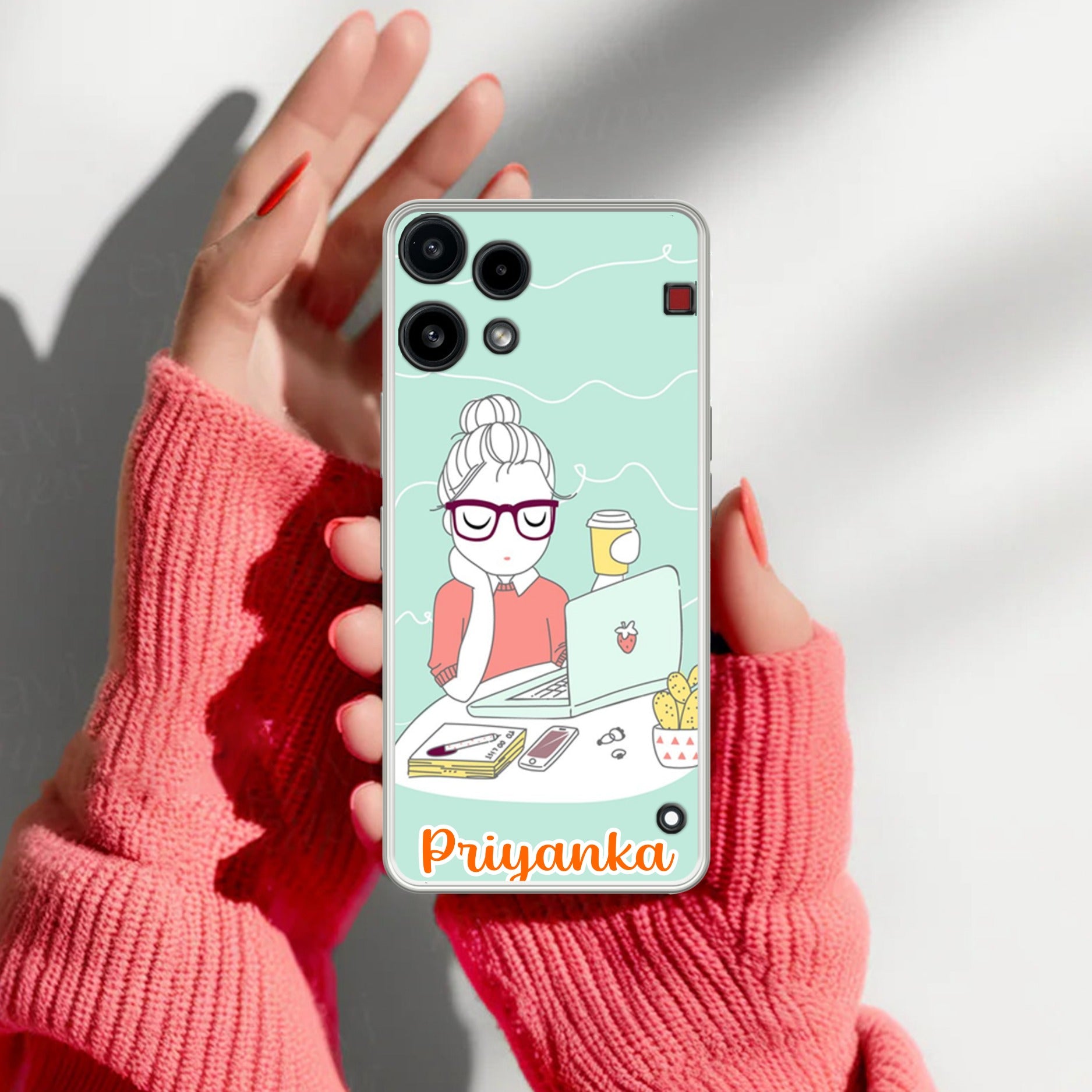 Creator Girl Customize Transparent Silicon Case For Nothing
