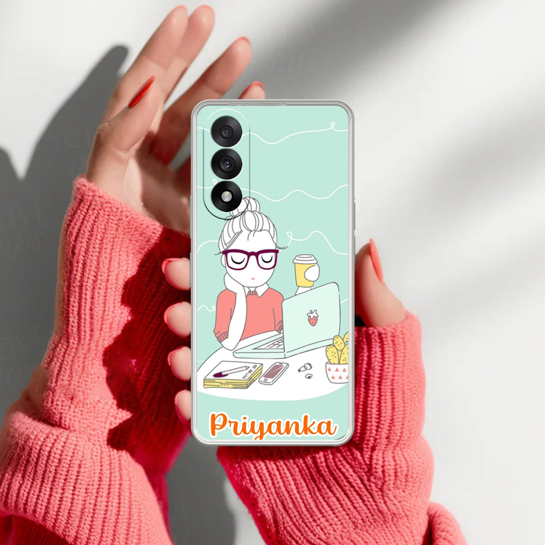 Creator Girl Customize Transparent Silicon Case For OnePlus