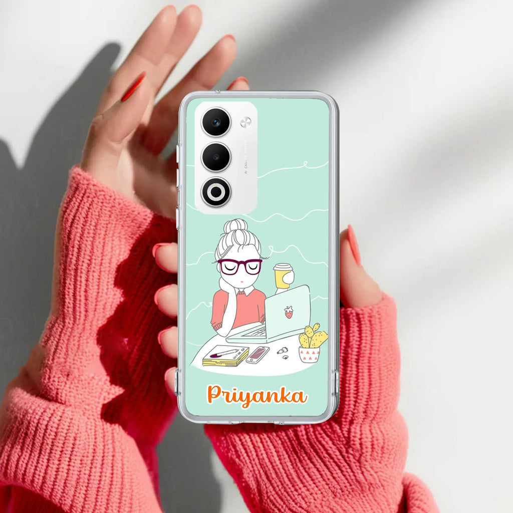 Creator Girl Customize Anti Yellow Case For Oppo A5 5G