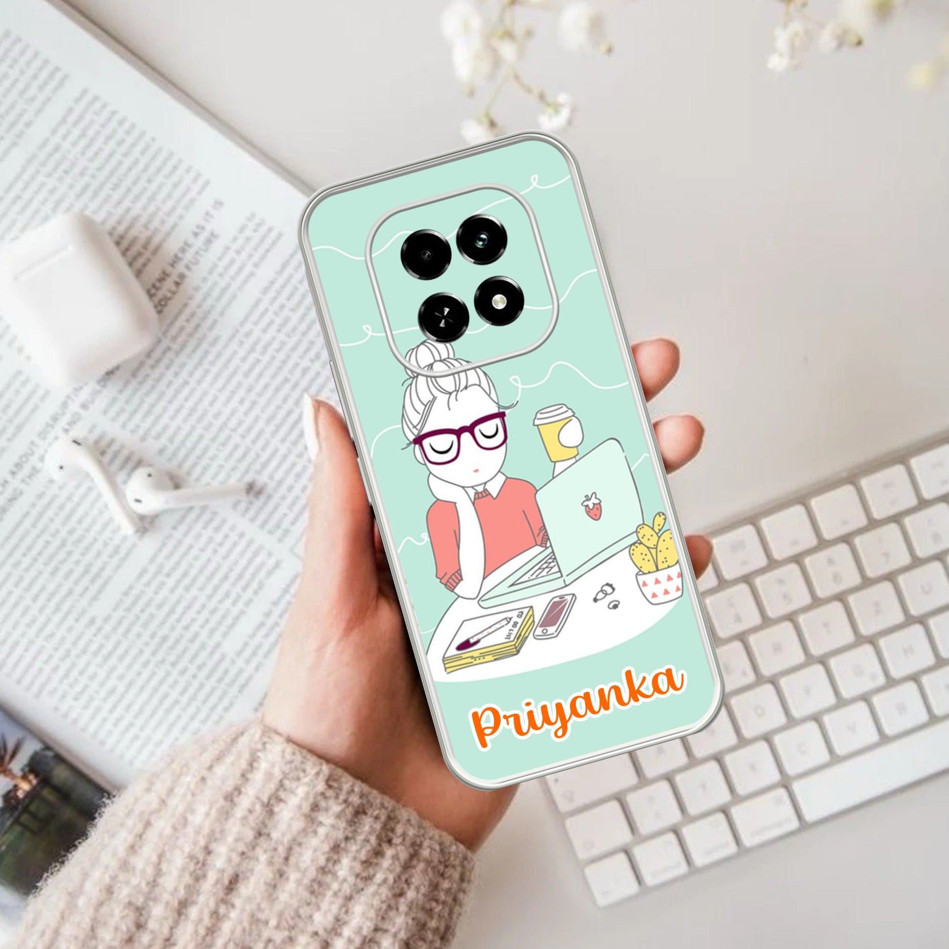 Creator Girl Customize Transparent Silicon Case For Oppo F29 5G