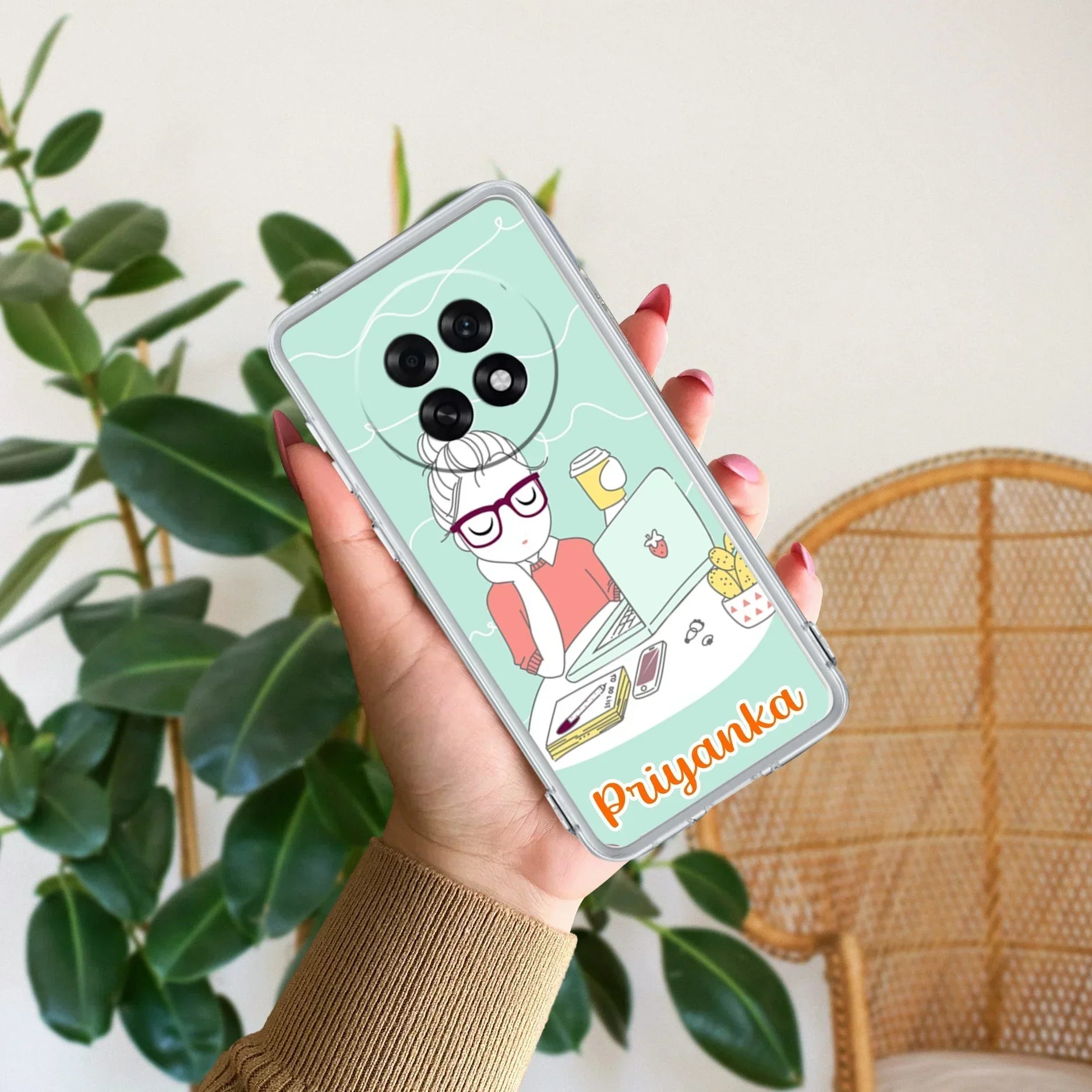 Creator Girl Customize Anti Yellow Case For Oppo F31 Pro Plus 5G