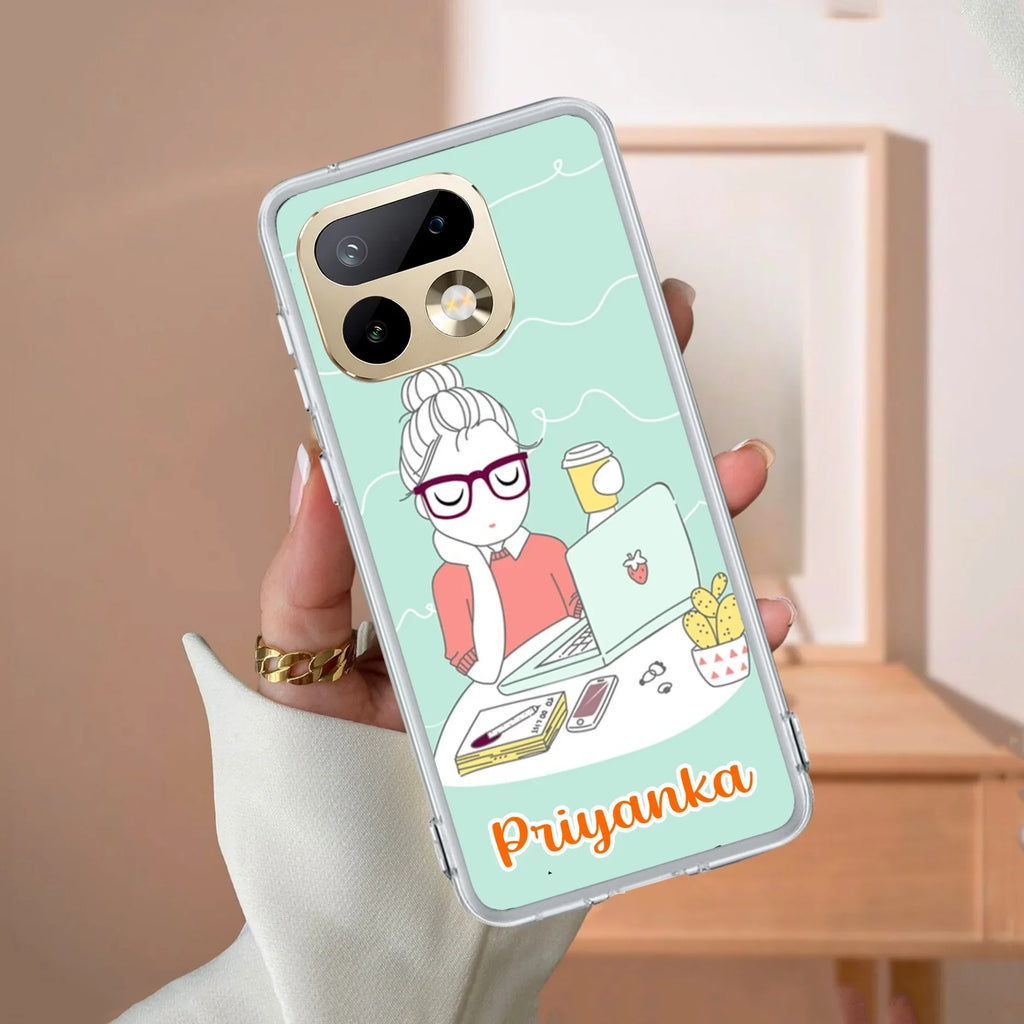 Creator Girl Customize Transparent Silicon Case For Realme 15 Pro 5G