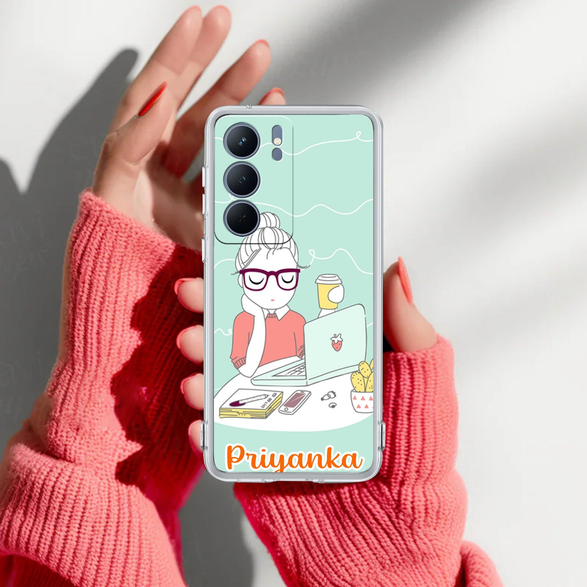 Creator Girl Customize Transparent Silicon Case For Realme Narzo 80x 5G
