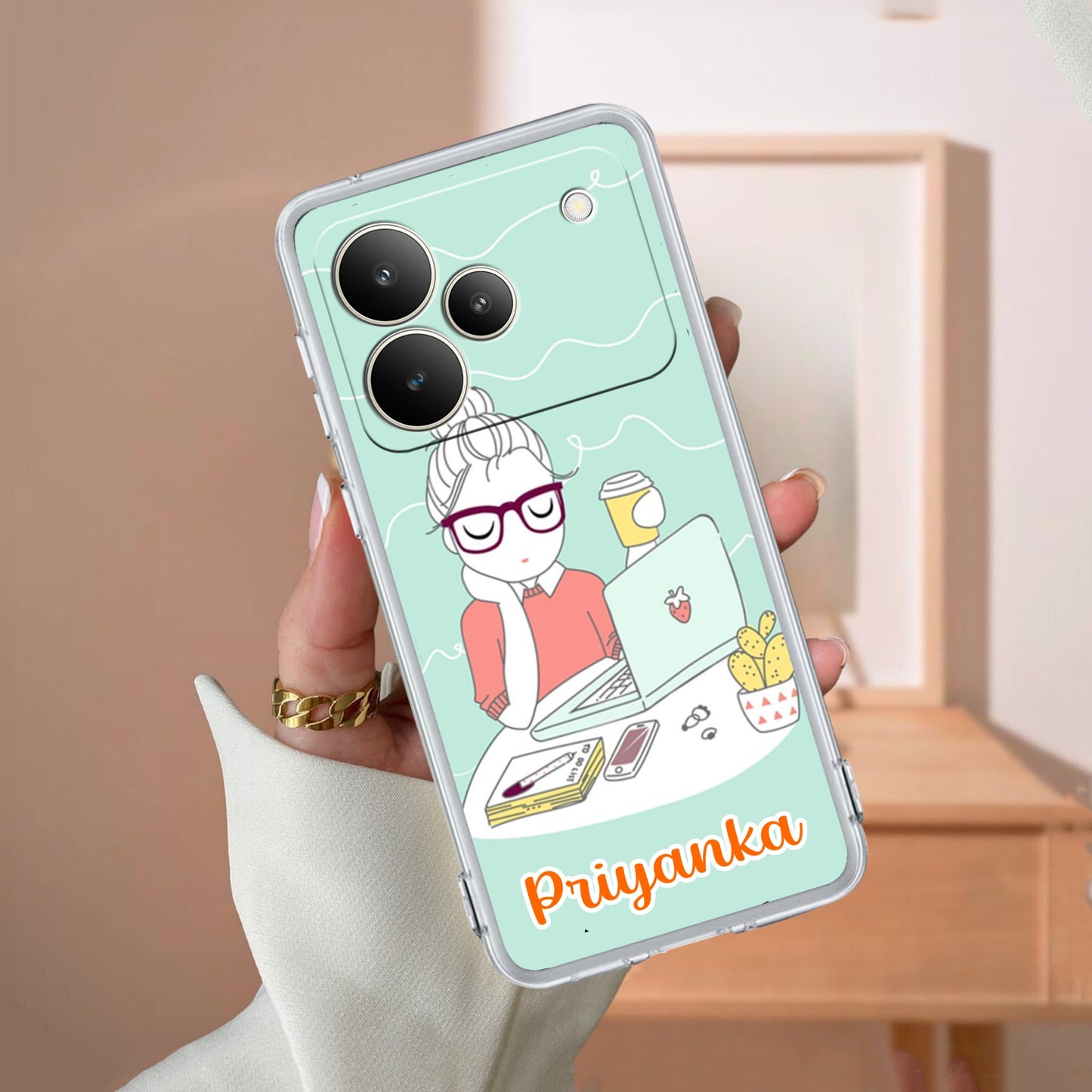 Creator Girl Customize Transparent Silicon Case For Realme/Narzo