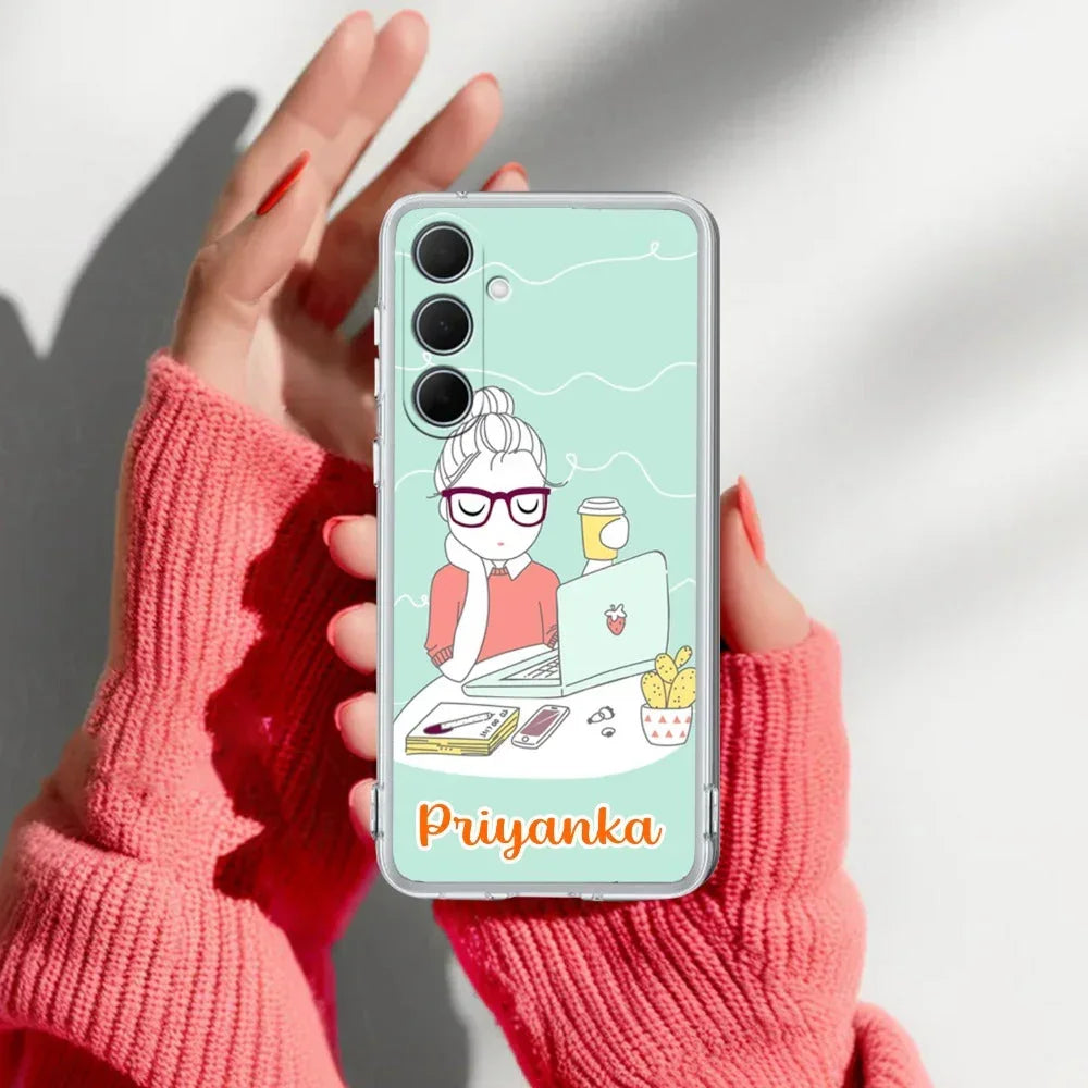 Creator Girl Customize Anti Yellow Case For Samsung Galaxy A14 5G