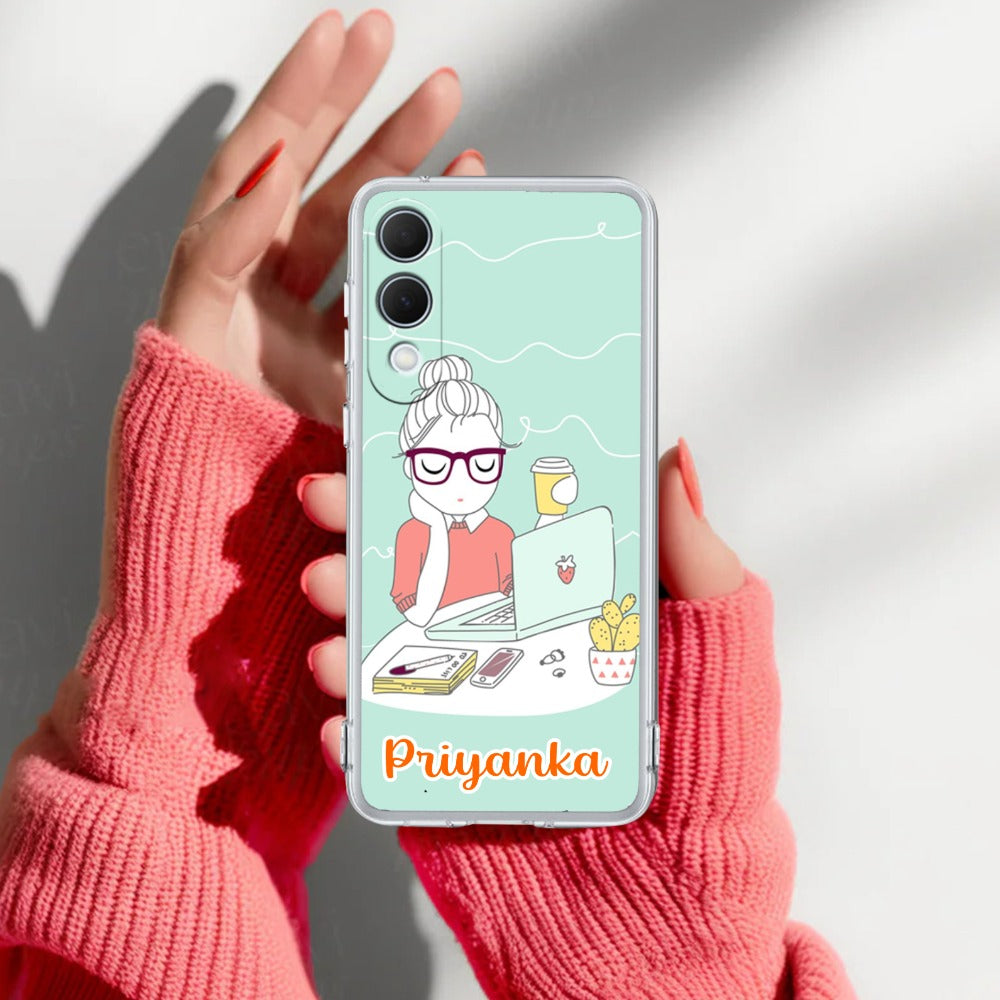 Creator Girl Customize Transparent Silicon Case For Samsung