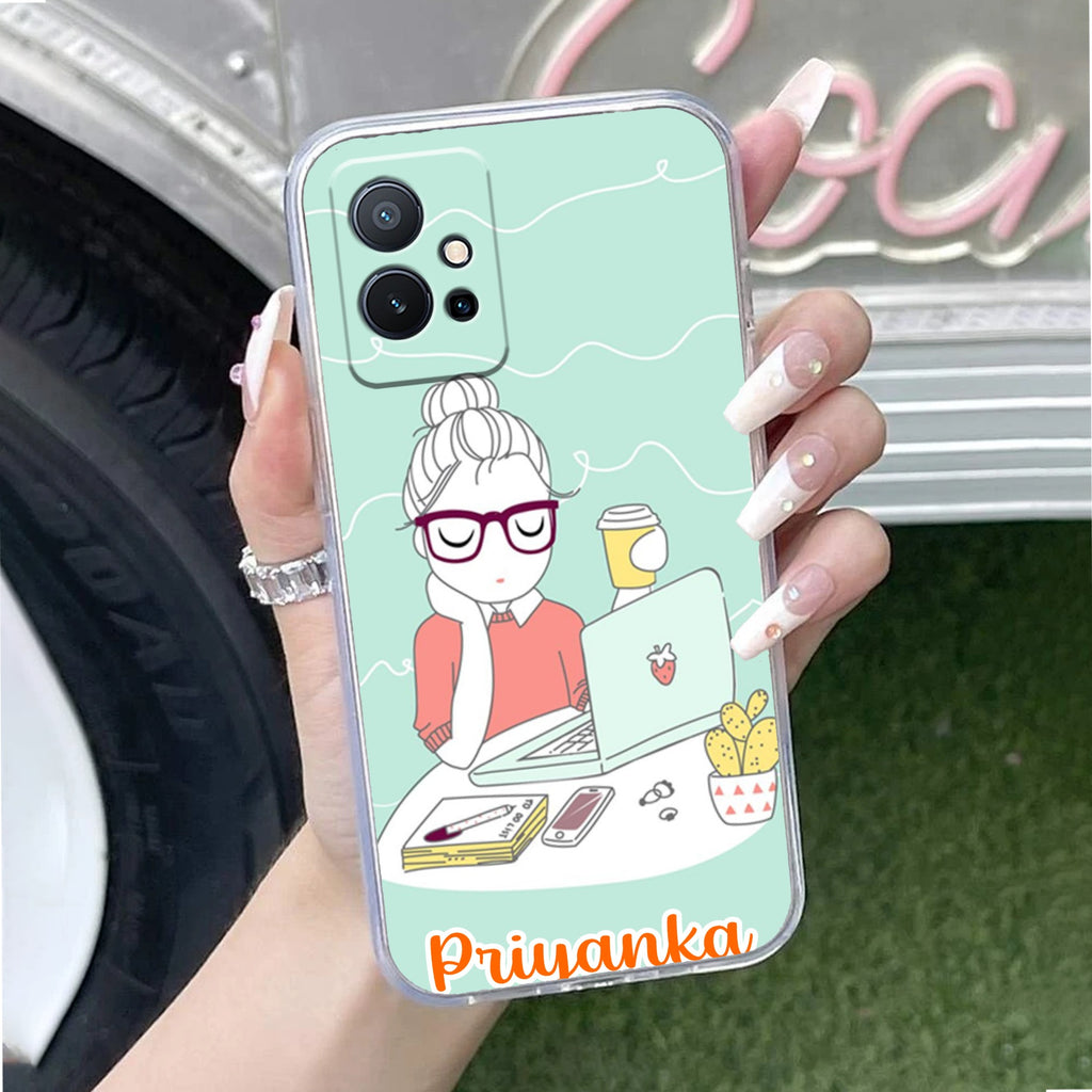 Creator Girl Customize Anti Yellow Case For Vivo T1 5G