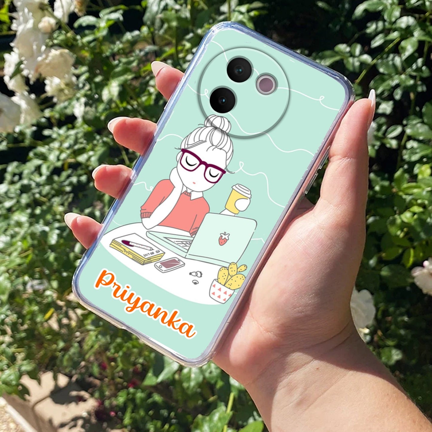 Creator Girl Customize Transparent Silicon Case For Vivo