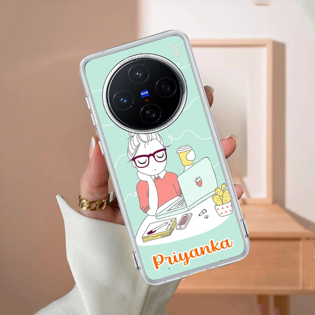 Creator Girl Customize Transparent Silicon Case For Vivo T3 Pro 5G