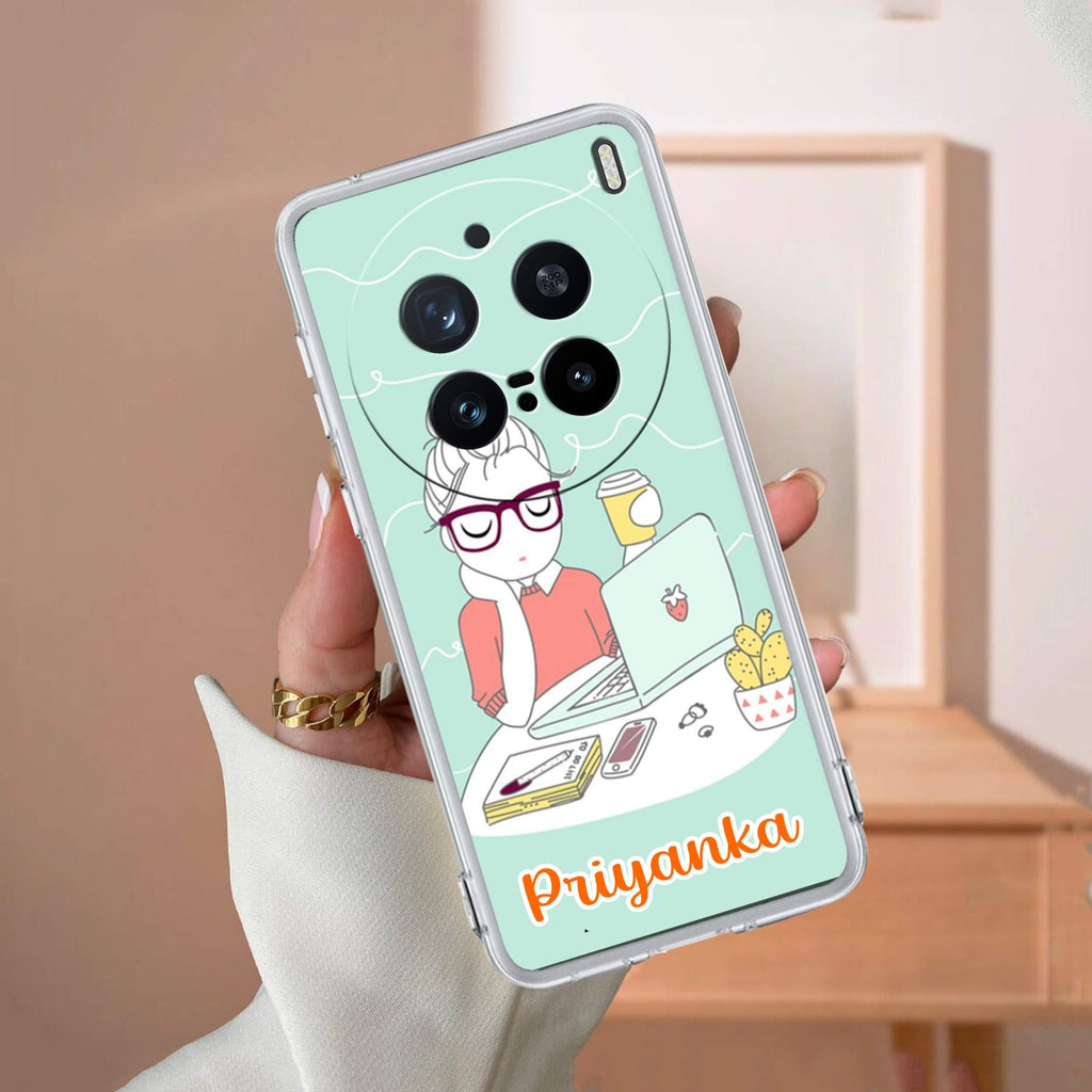 Creator Girl Customize Transparent Silicon Case For Vivo T4 Pro 5G