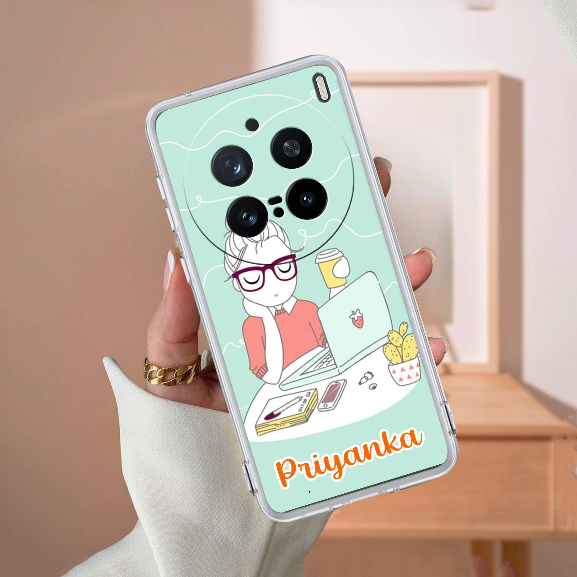 Creator Girl Customize Transparent Silicon Case For Vivo T4 Pro 5G