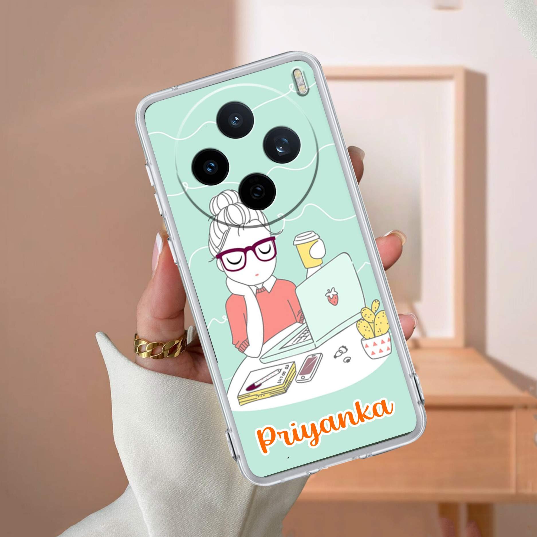 Creator Girl Customize Transparent Silicon Case For Vivo X200T 5G